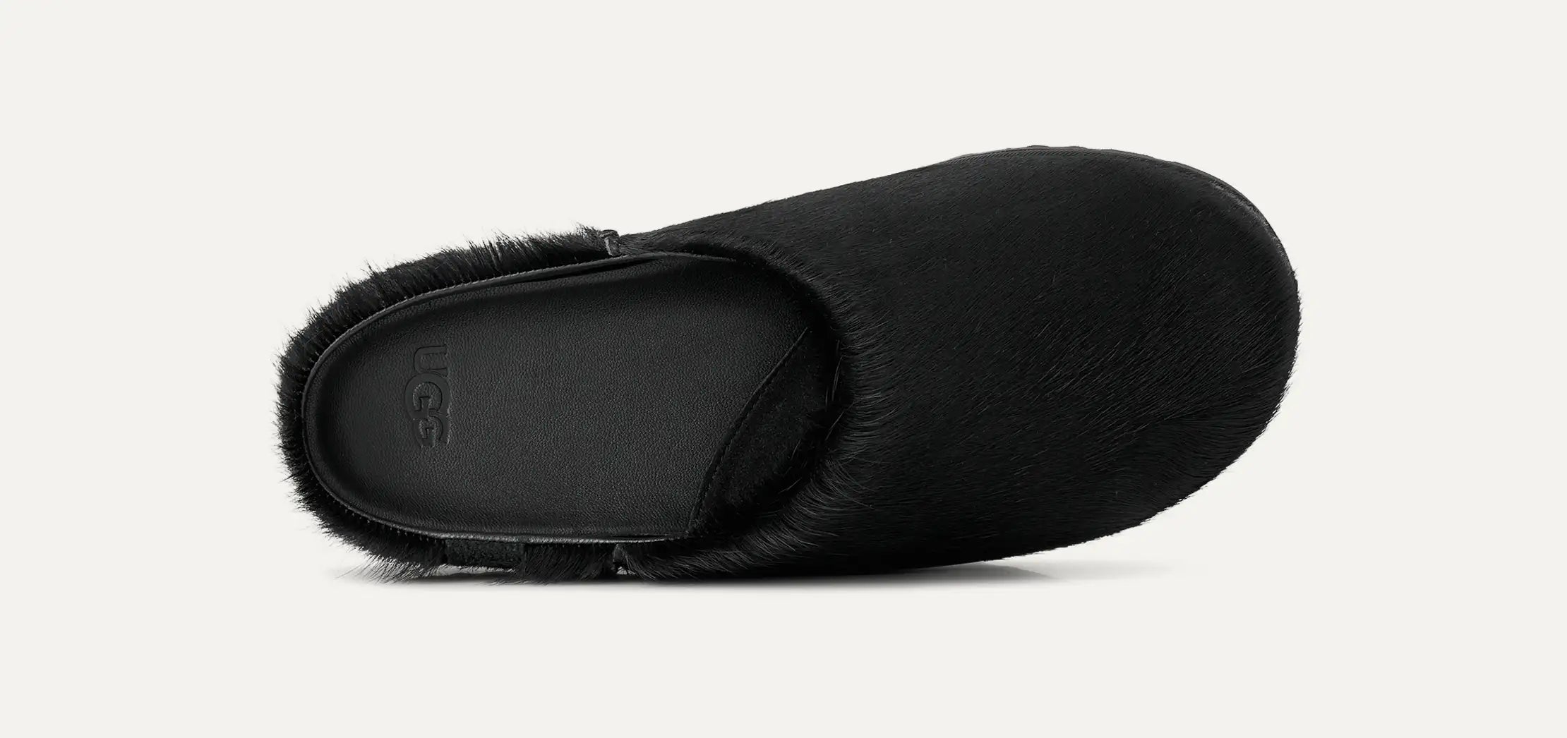 Women's Otzo Calf Hair Clog - BLACK