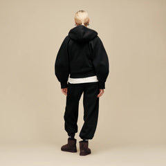 Women's Classic Full-Zip Hoodie - BLACK