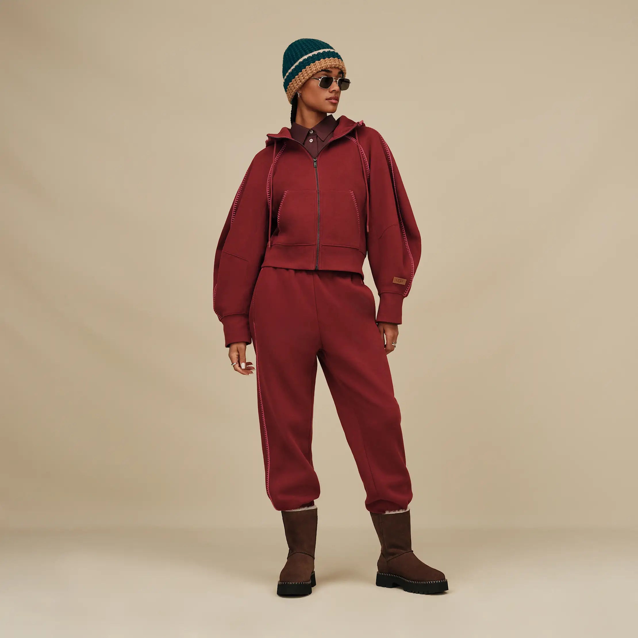Women's Classic Full-Zip Hoodie - COFFEE BERRY