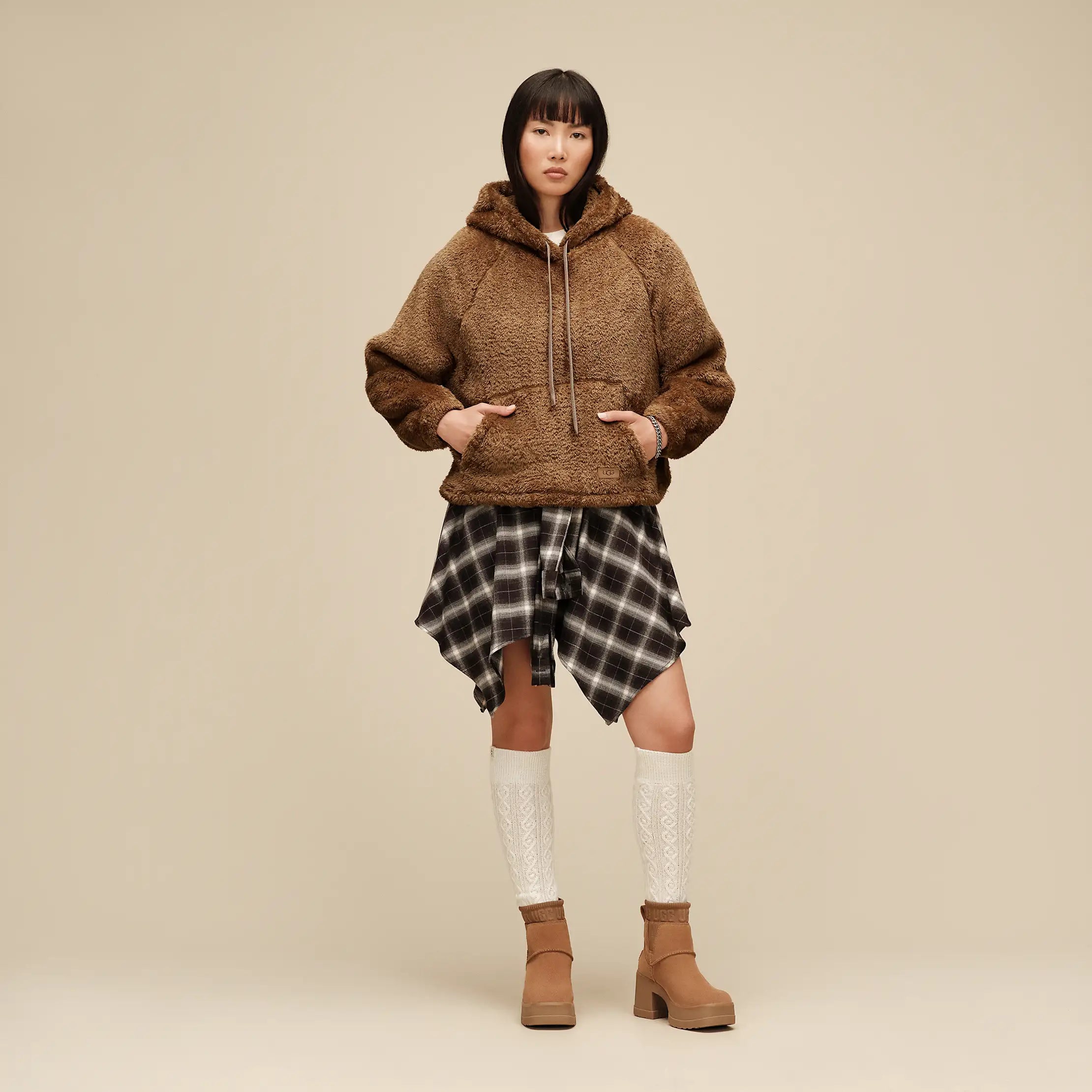 Women's Loyra Hoodie II - COFFEE GROUNDS