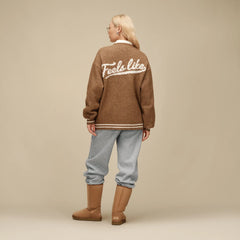 All Gender UGG Retro Cardigan - COFFEE GROUNDS HEATHER