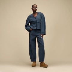 Women's Rina Button-Up Top - INDIGO HEATHER