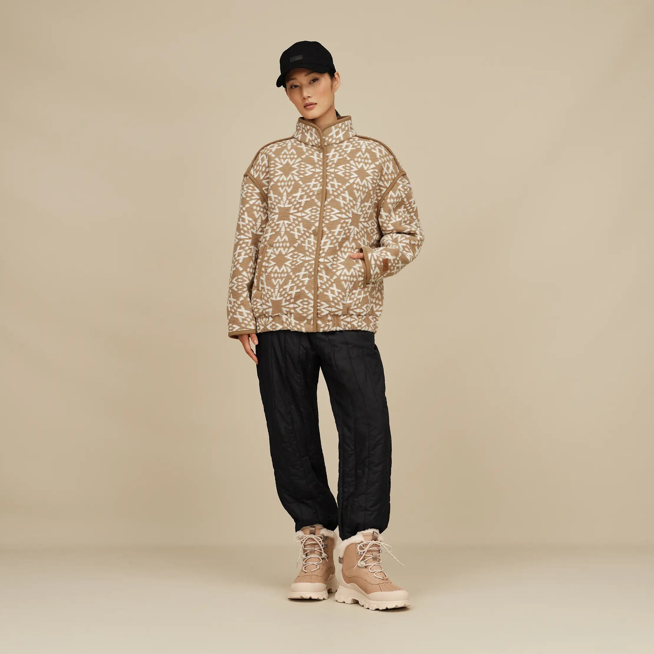 Women's Brigh Snap Jacket - SAND
