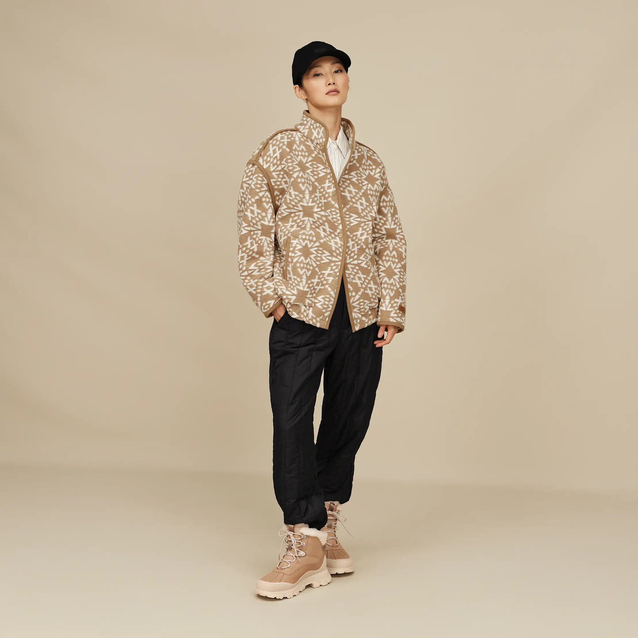 Women's Brigh Snap Jacket - SAND