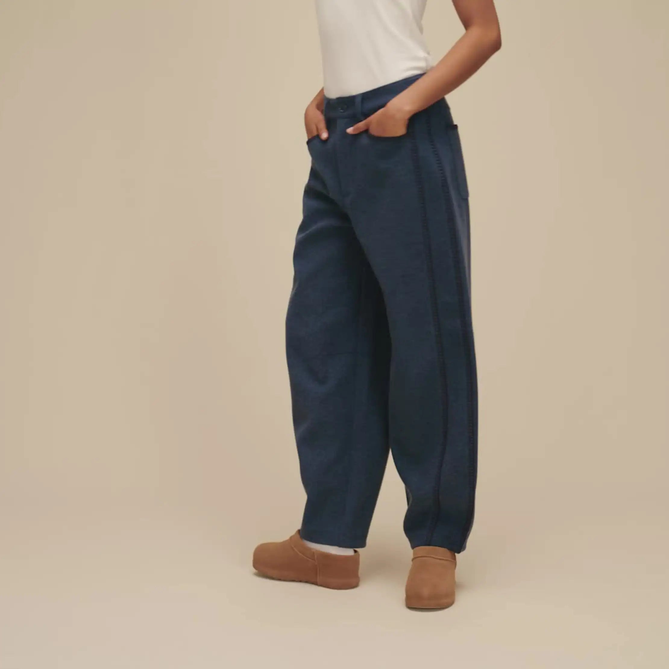 Women's Rina Barrel Pant - INDIGO HEATHER
