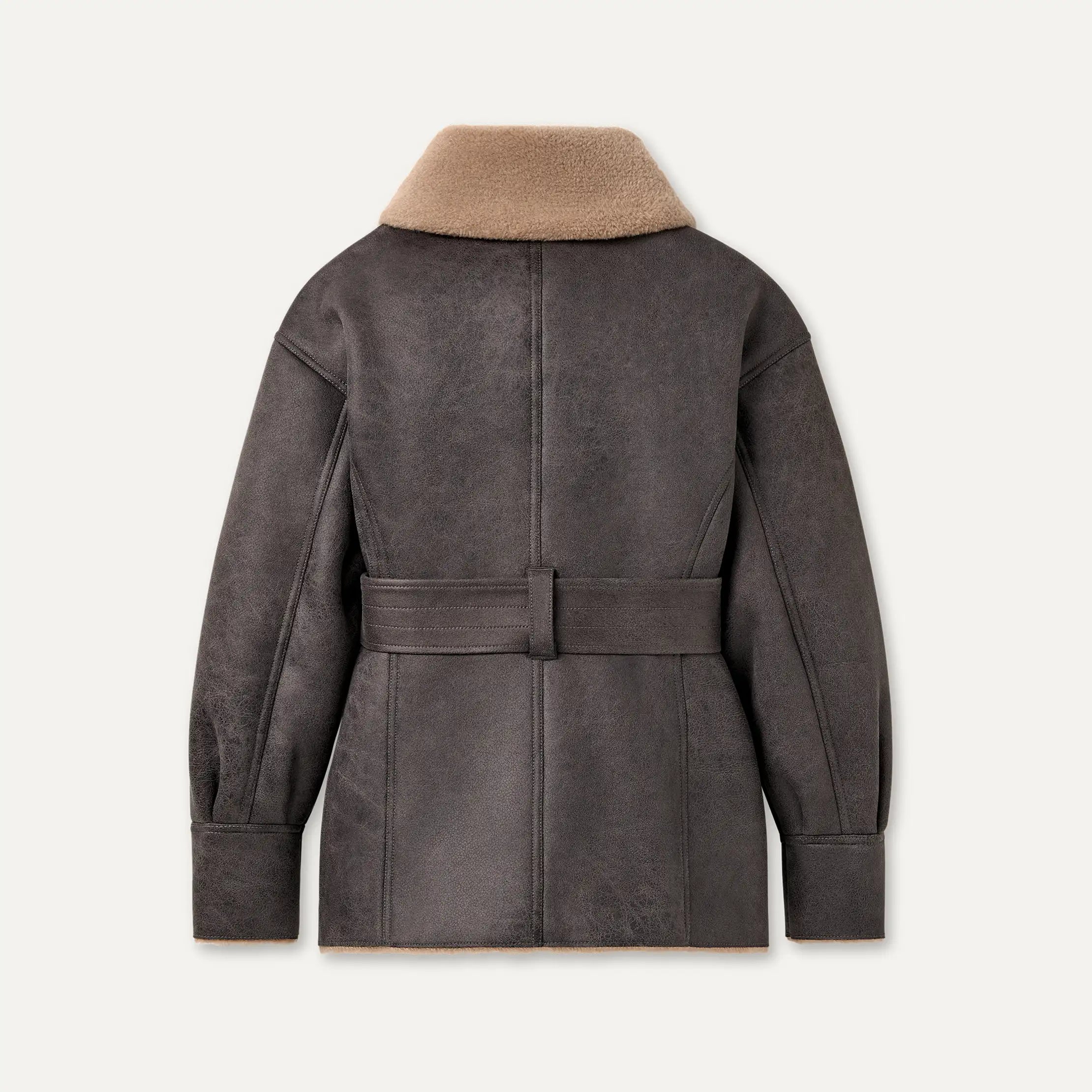 Women's Ensily Belted Jacket - OBSIDIAN