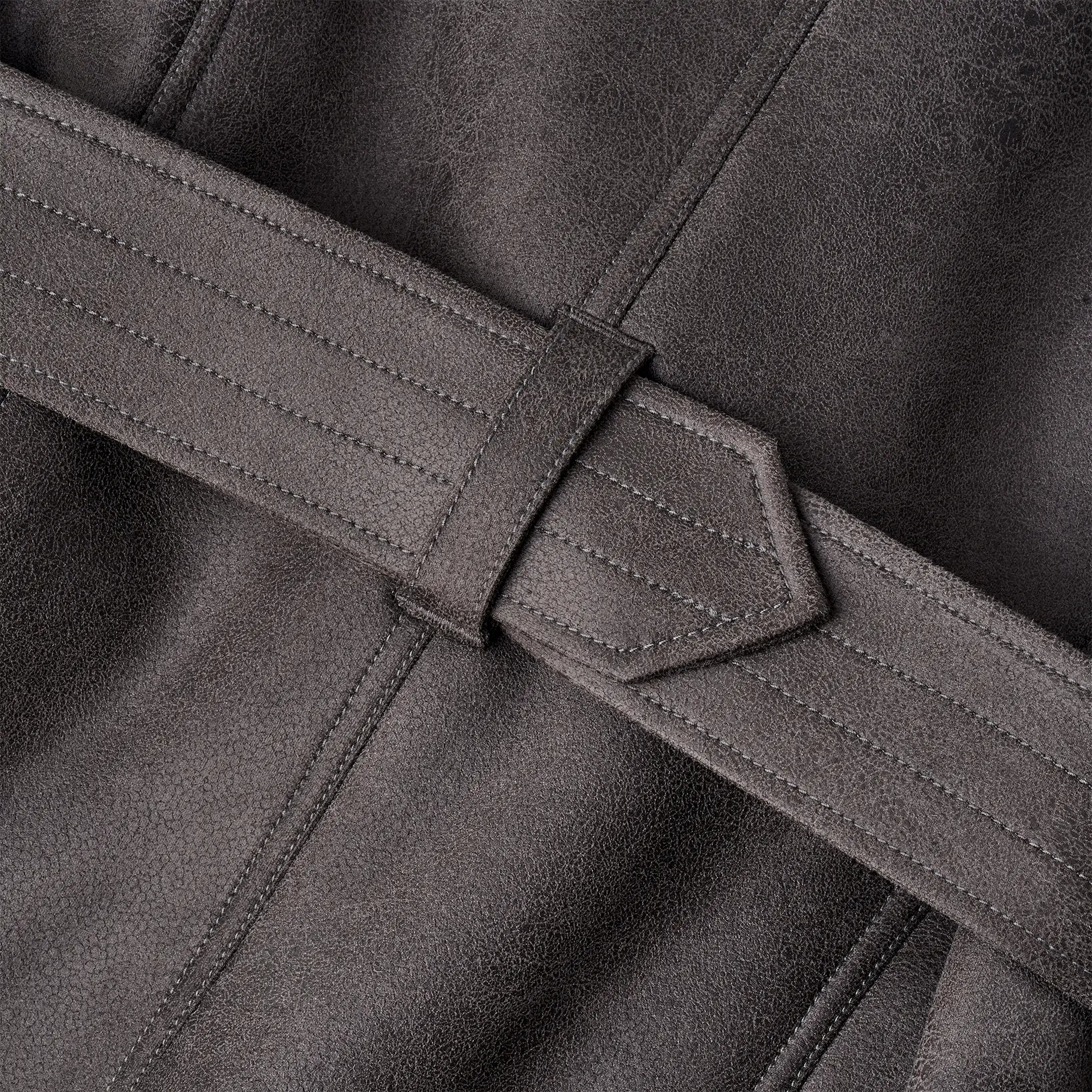 Women's Ensily Belted Jacket - OBSIDIAN