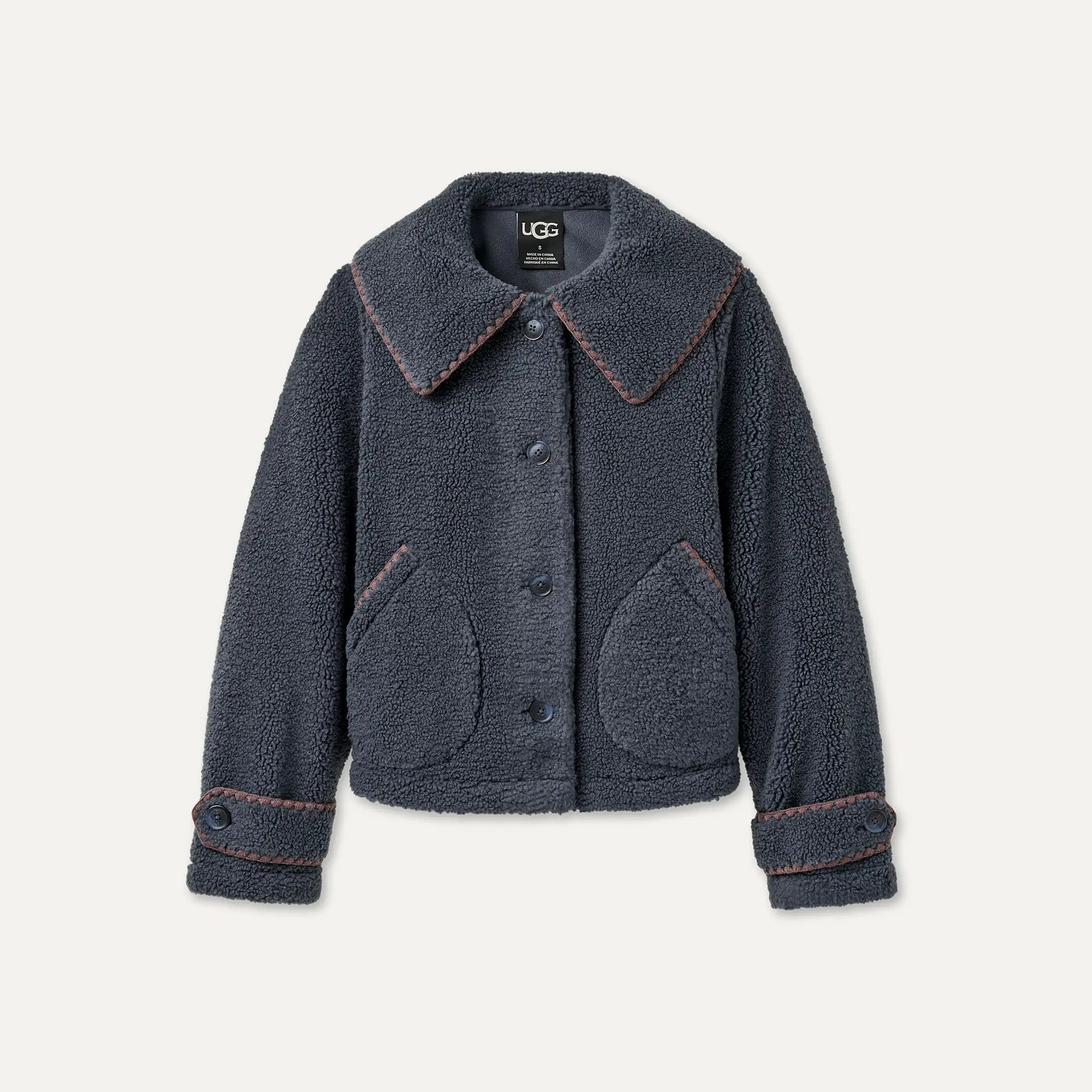Women's Nikia Collared Jacket - EVE BLUE