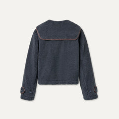 Women's Nikia Collared Jacket - EVE BLUE