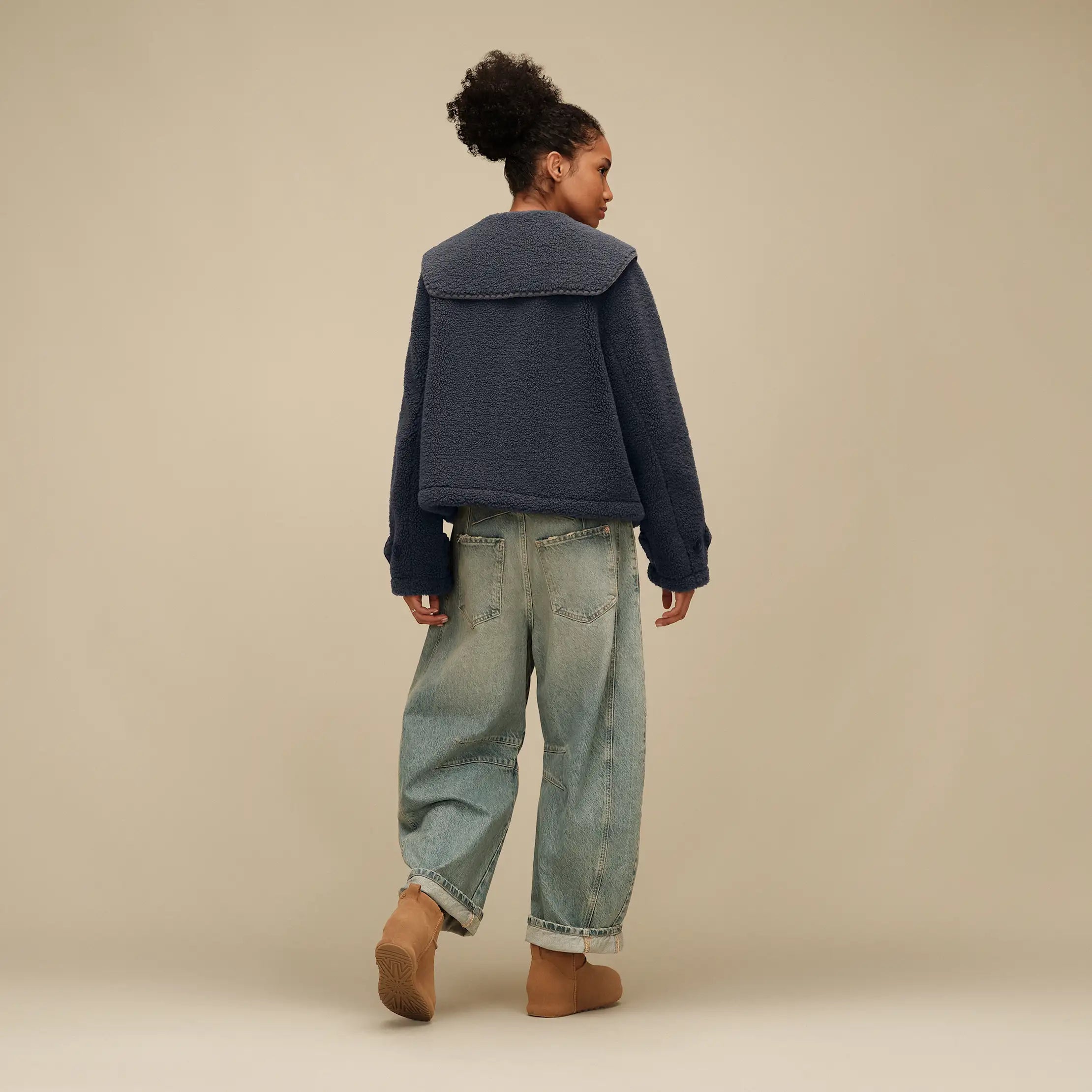 Women's Nikia Collared Jacket - EVE BLUE