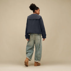 Women's Nikia Collared Jacket - EVE BLUE