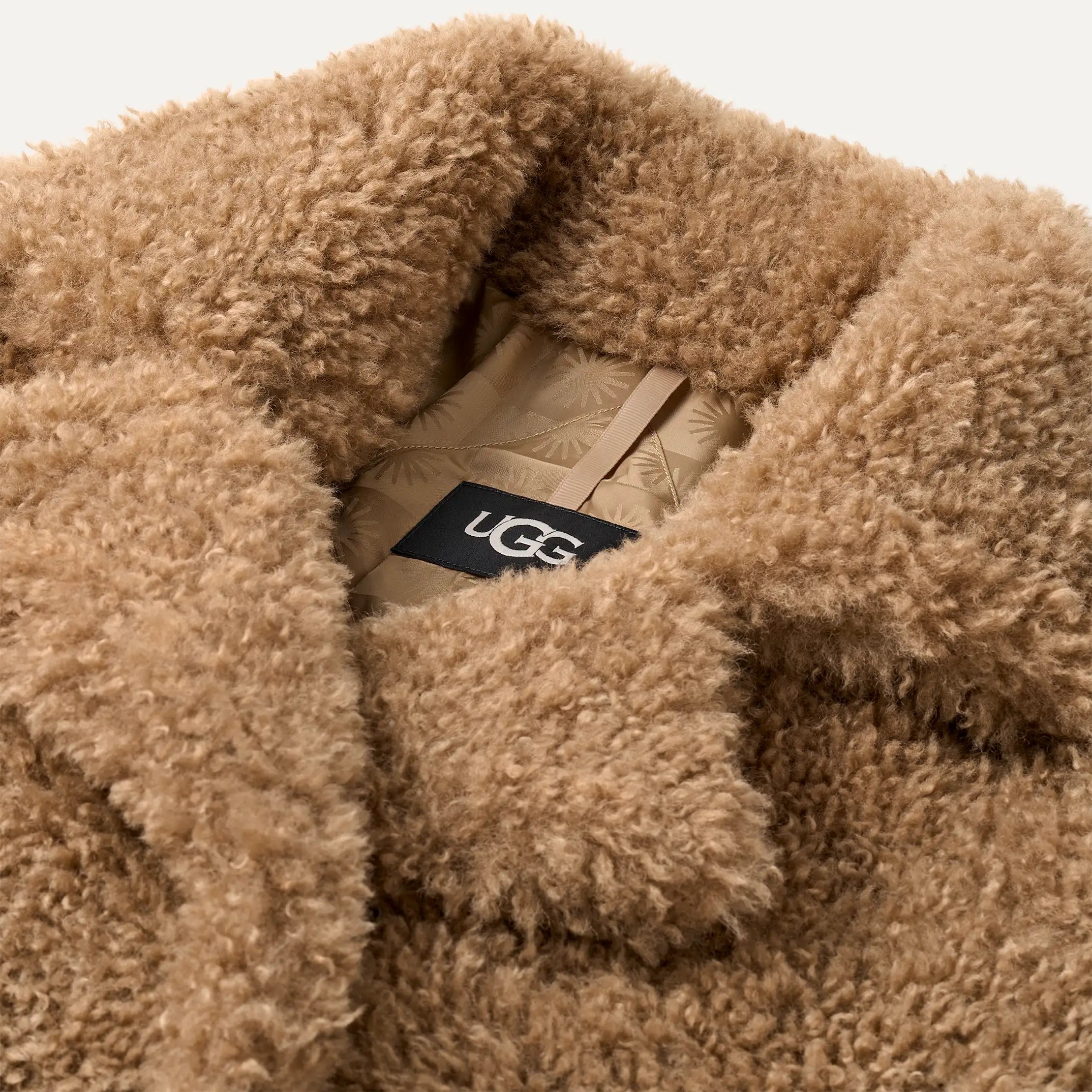 Women's Gertrude Long Teddy Coat II - SAND