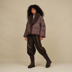 Women's Wylda Puffer Jacket - BURNT CEDAR