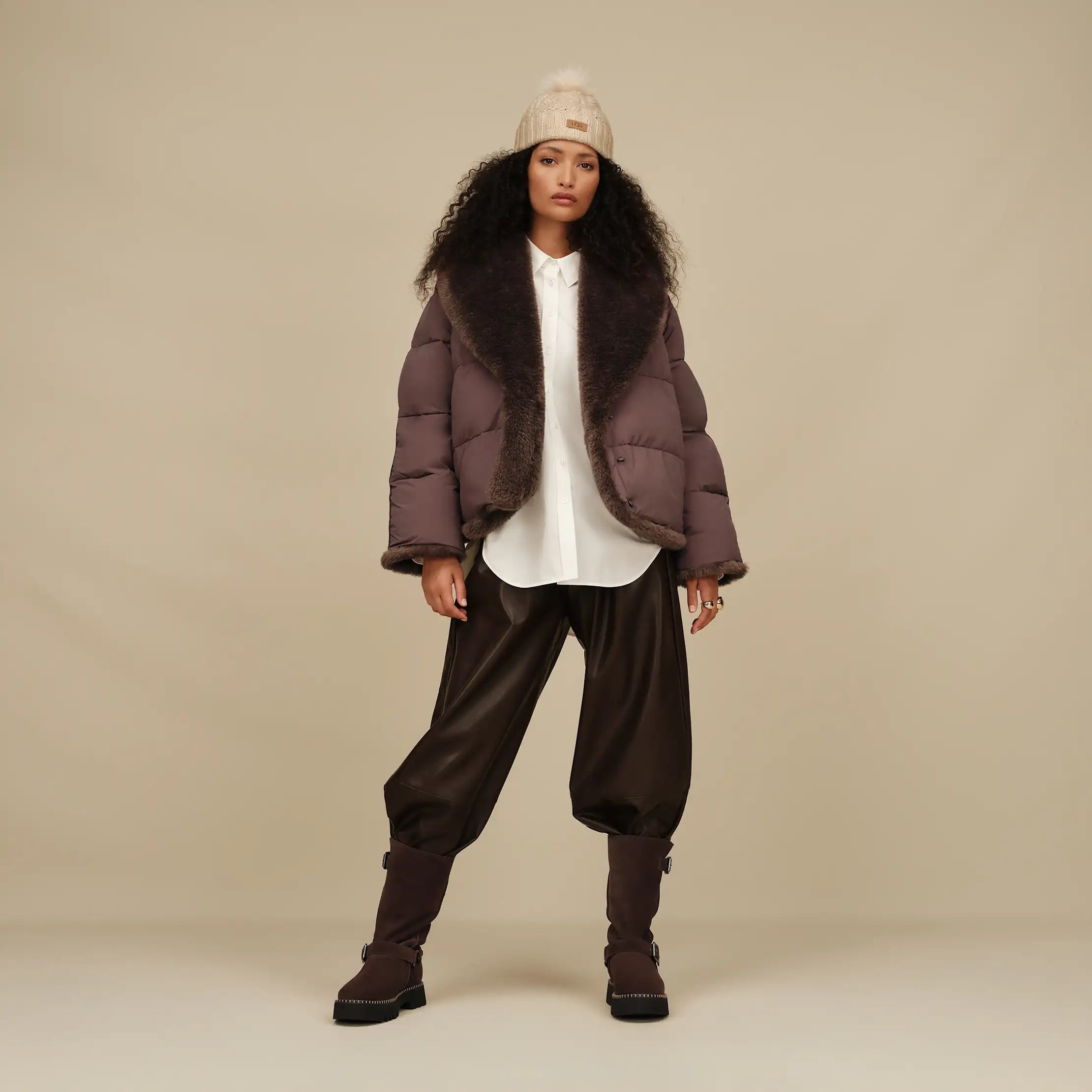 Women's Wylda Puffer Jacket - BURNT CEDAR