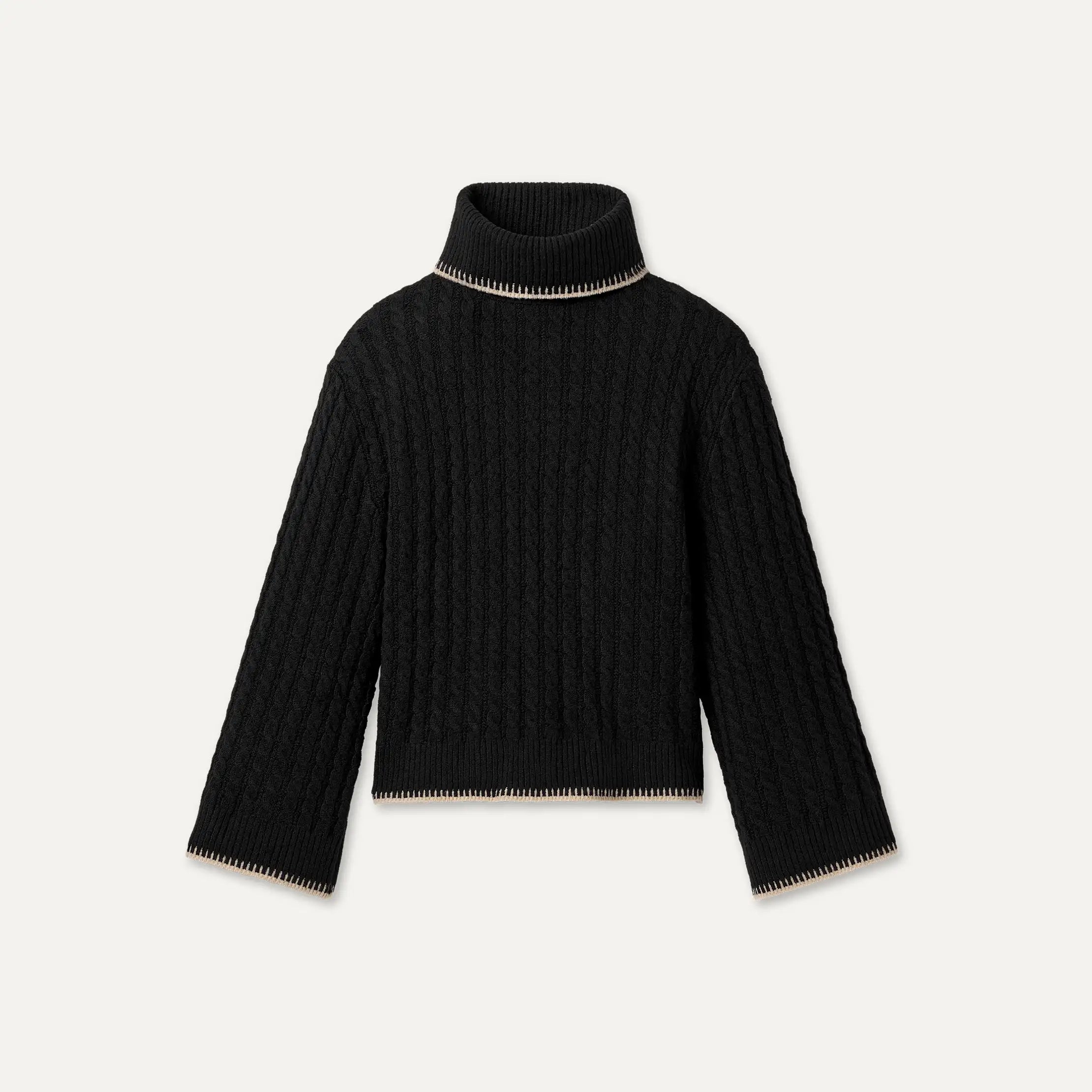 Women's Rylynn Turtleneck Sweater - BLACK