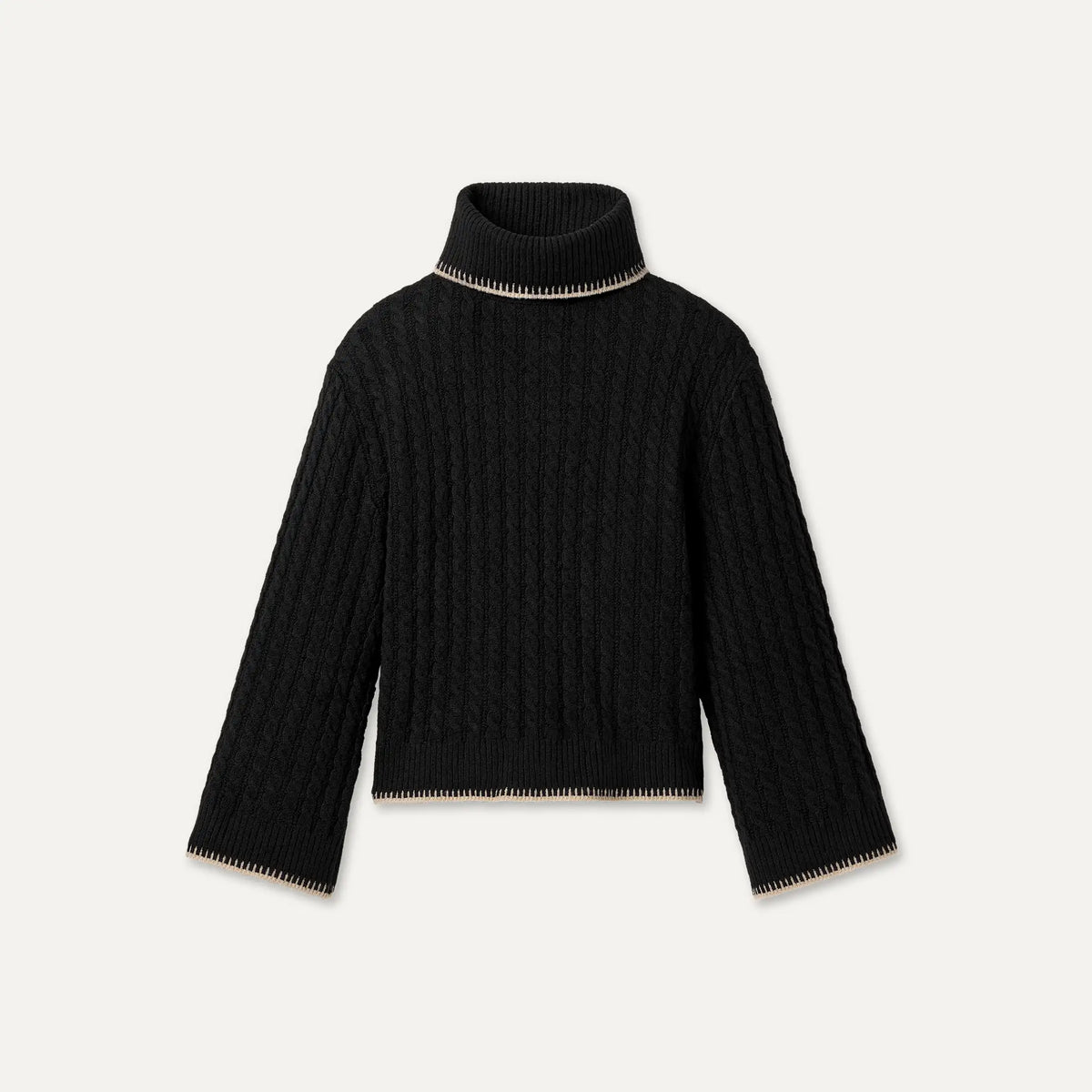 Women's Rylynn Turtleneck Sweater - BLACK