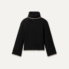 Women's Rylynn Turtleneck Sweater - BLACK