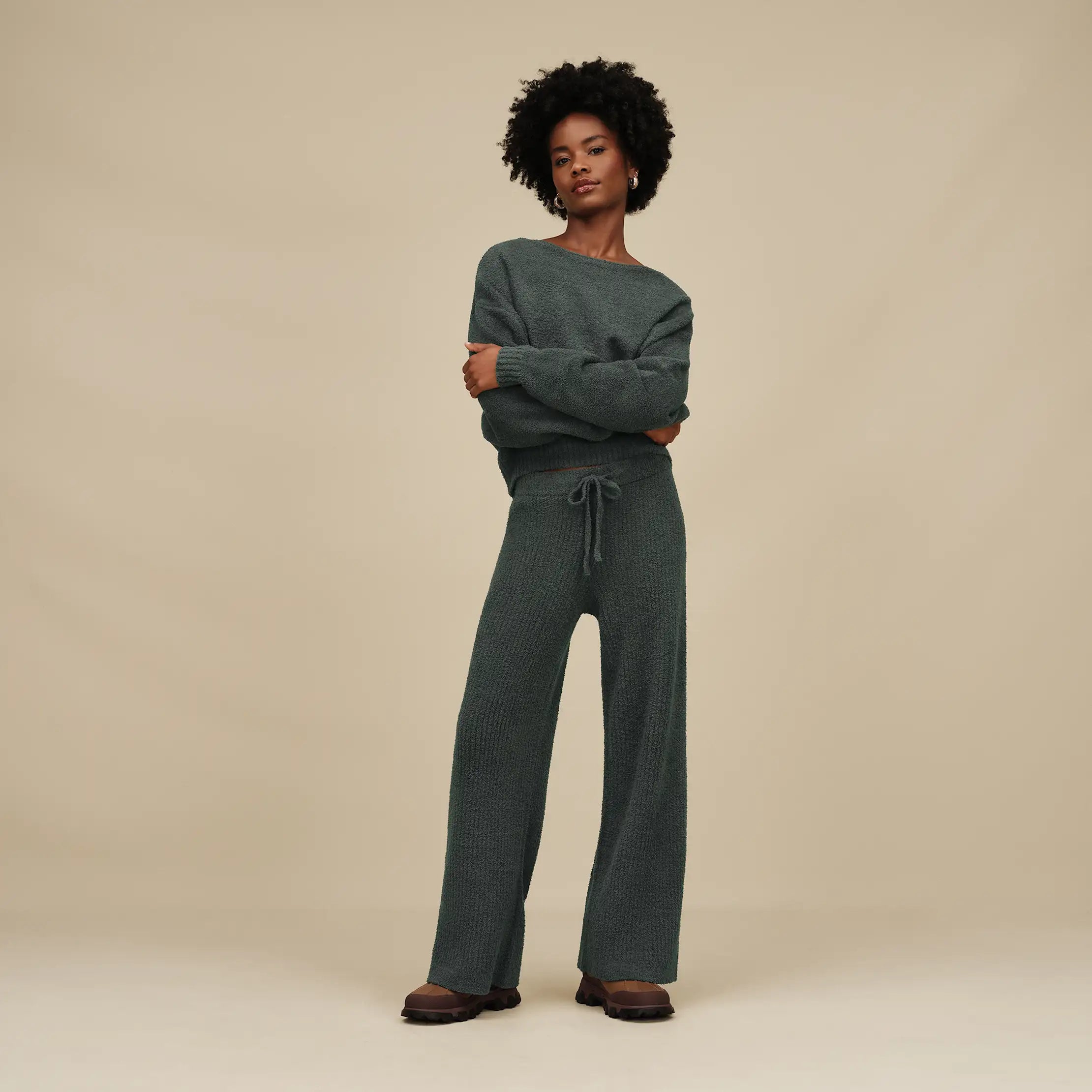 Women's Couria Straight-Leg Rib Pant - ARUGULA