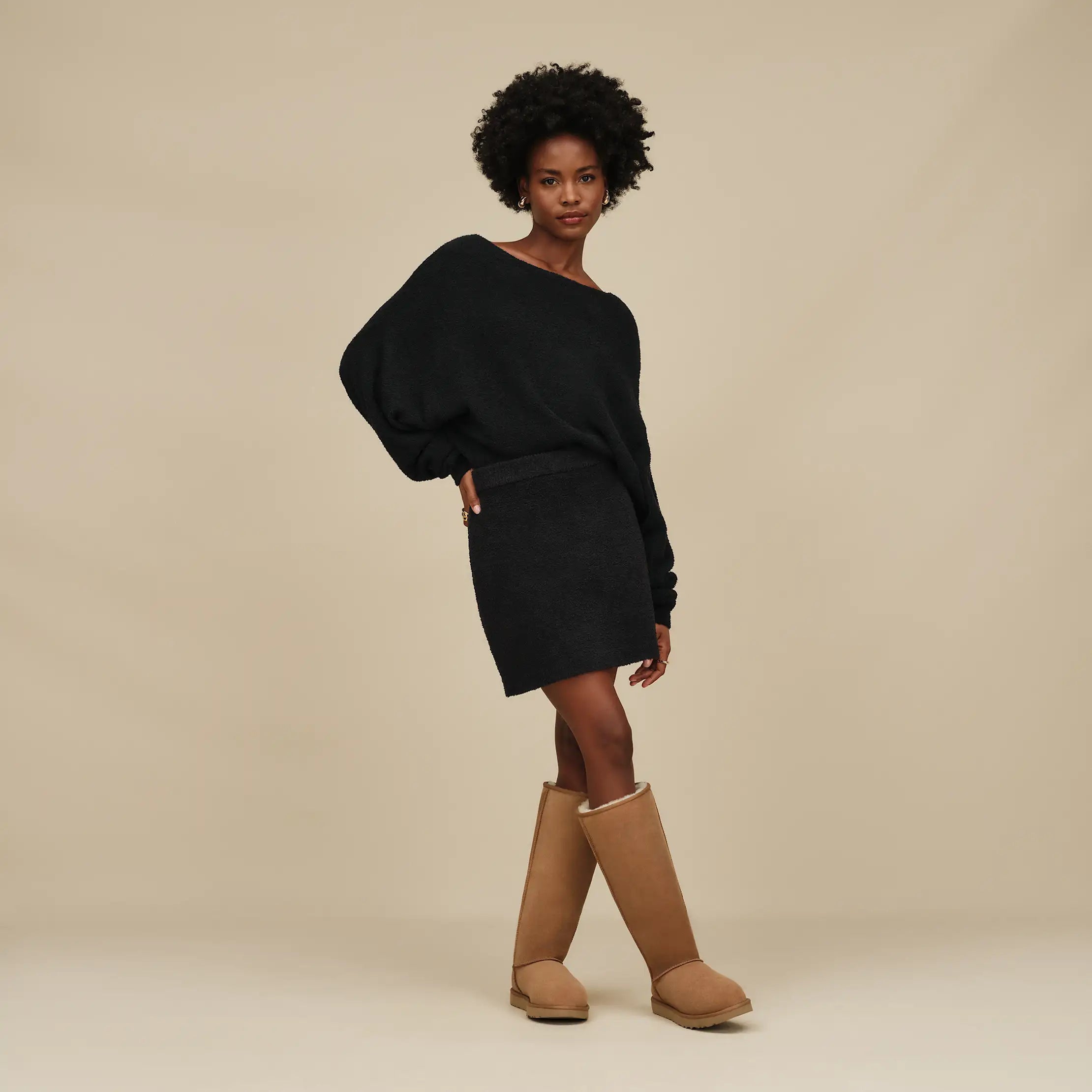 Women's Elzie Mini Skirt - BLACK