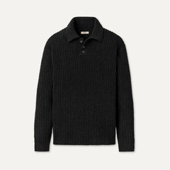 Men's Lendon Rugby Top - BLACK