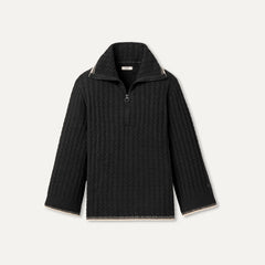 Women's Rylynn Quarter-Zip Sweater - BLACK