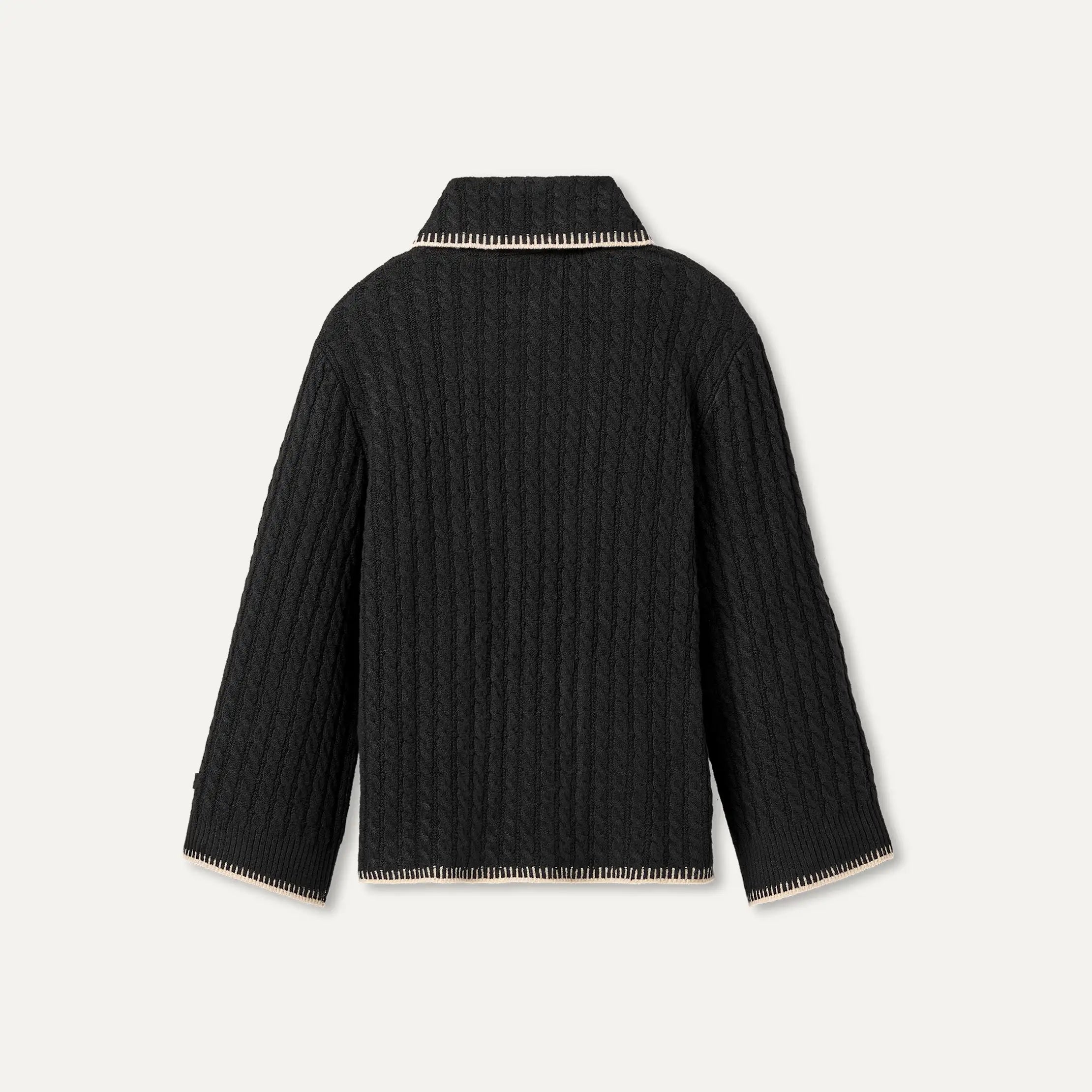 Women's Rylynn Quarter-Zip Sweater - BLACK