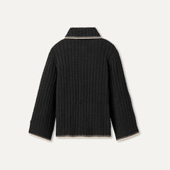 Women's Rylynn Quarter-Zip Sweater - BLACK
