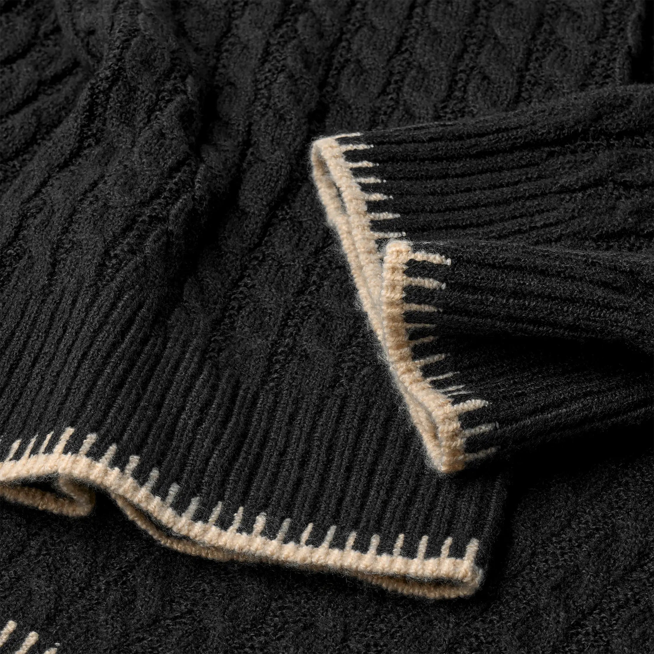 Women's Rylynn Quarter-Zip Sweater - BLACK