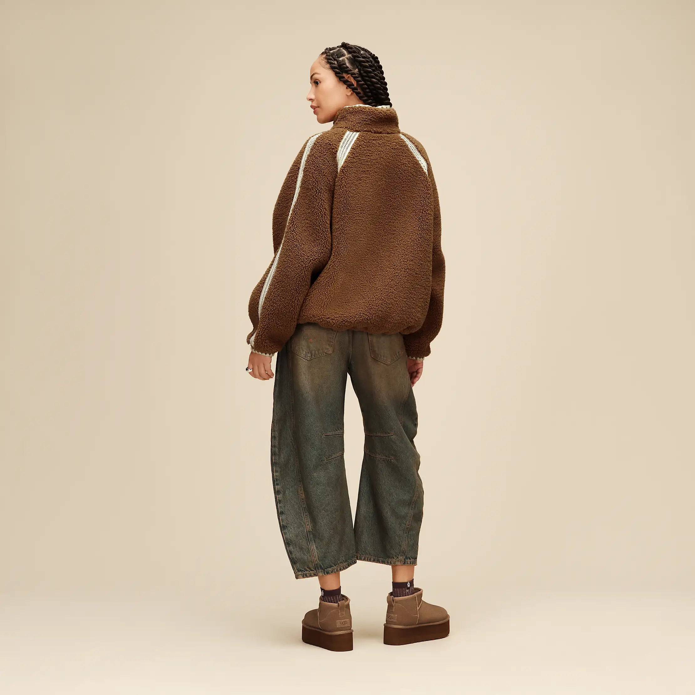 Women's Plora Shimmer Quarter - BURNT CEDAR