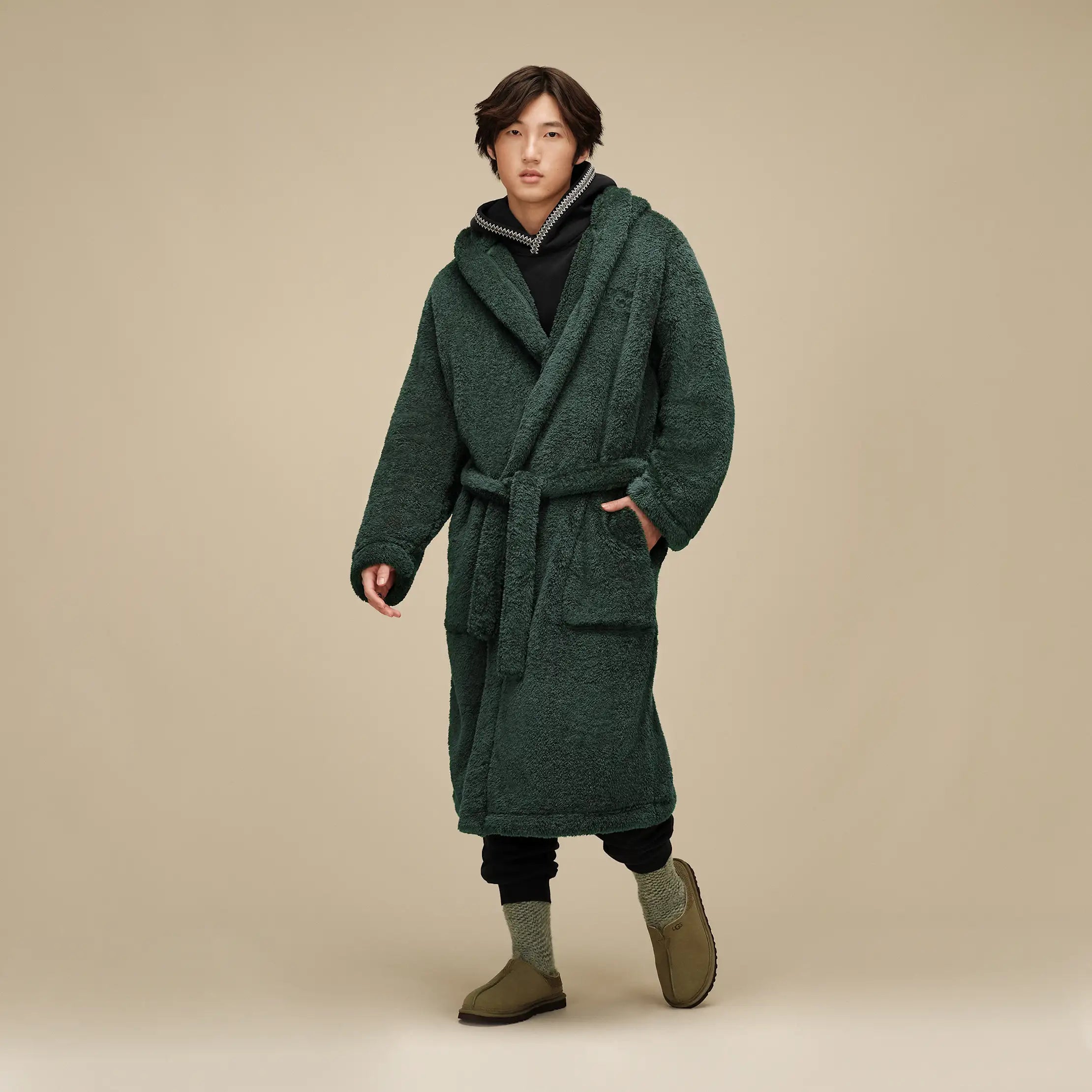 Men's Brevin 3/4 Crew - ARUGULA / VINITO CHECK