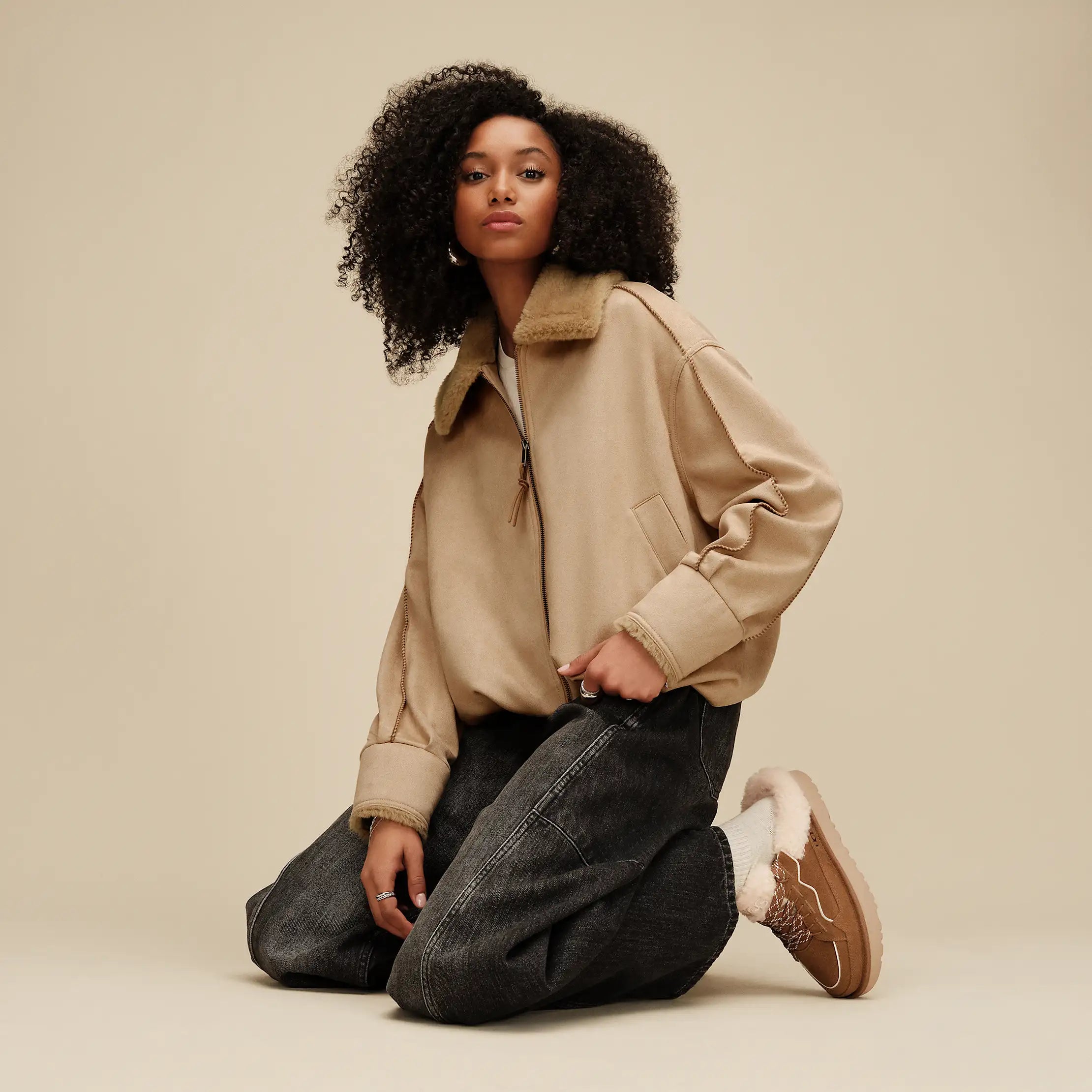 Women's Coleta Bubble Jacket - SAND