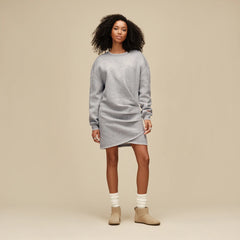 Women's Classic Tulip Mini Dress - GREY HEATHER