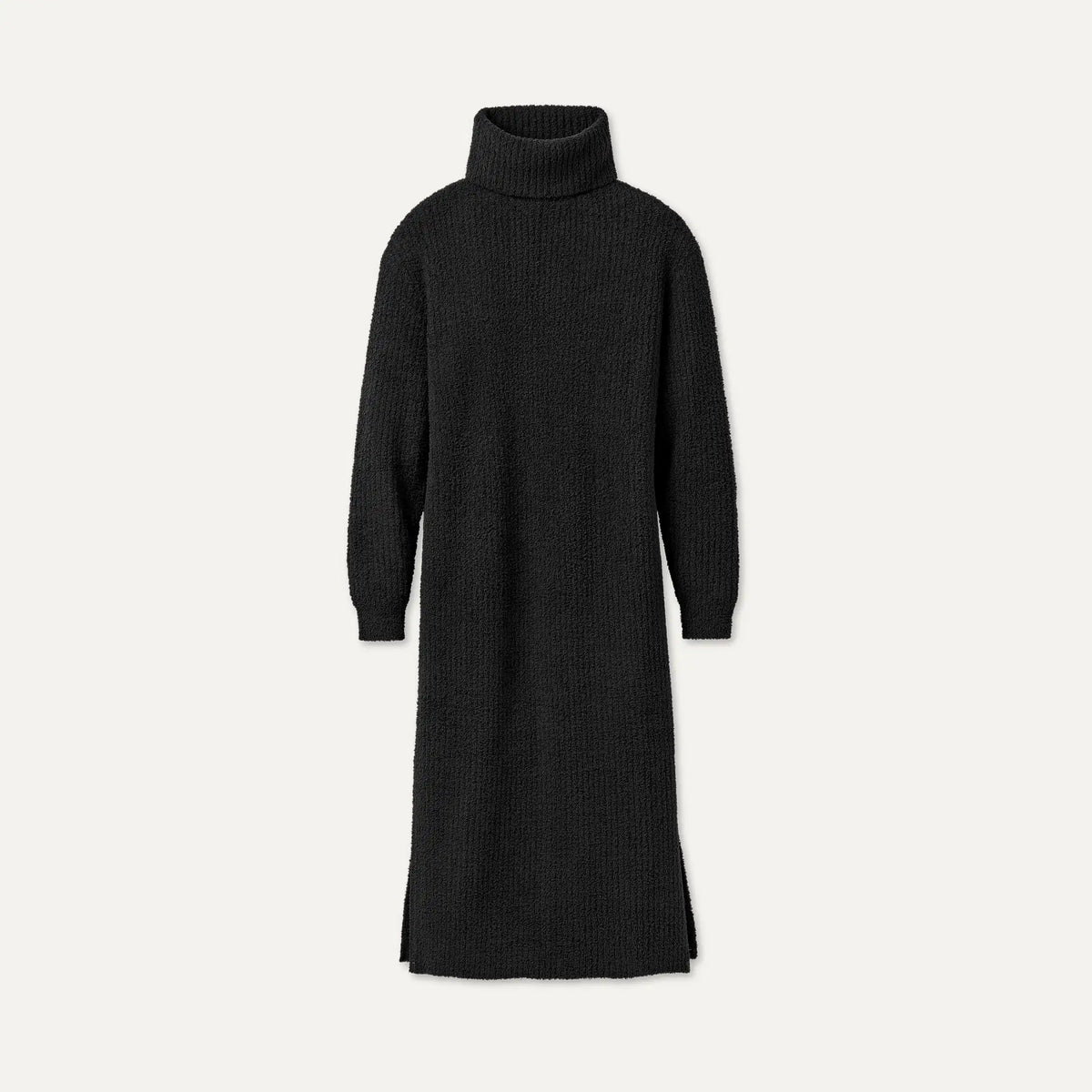 Women's Atlie Turtleneck Rib Dress - BLACK