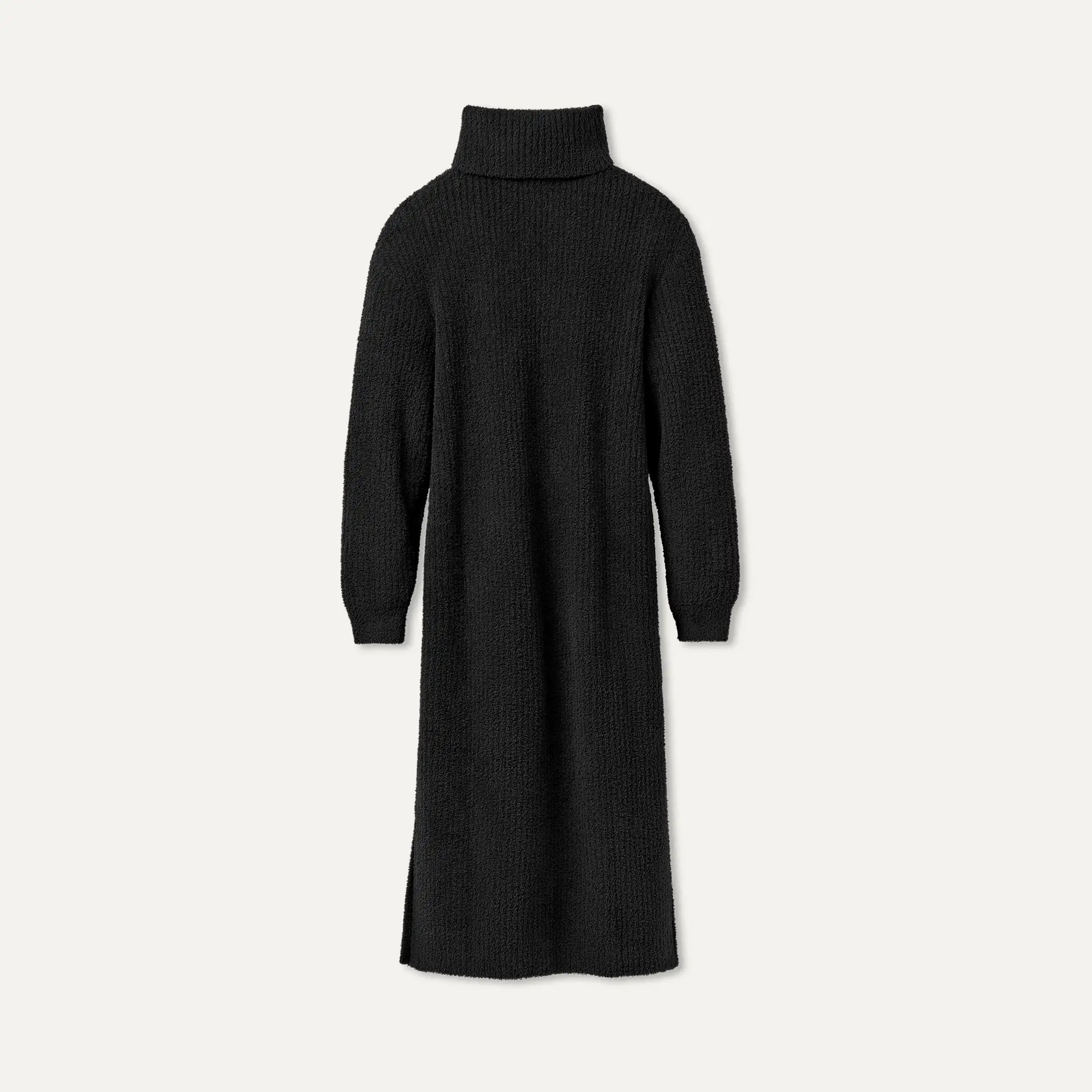 Women's Atlie Turtleneck Rib Dress - BLACK