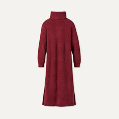 Women's Atlie Turtleneck Rib Dress - COFFEE BERRY