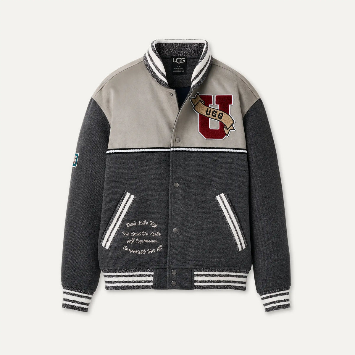 All Gender UGG Retro Jacket - DENSE SMOKE / COBBLE