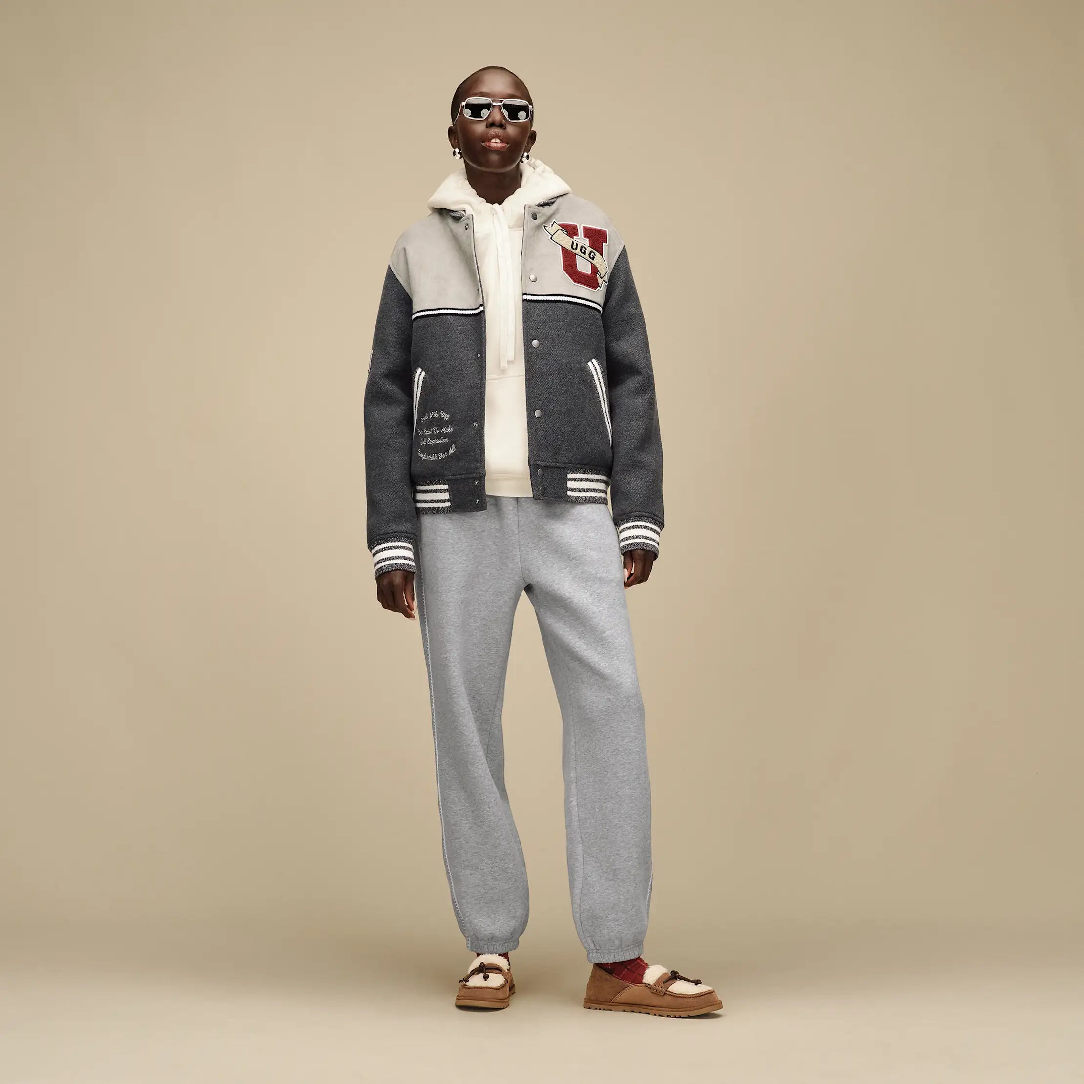 All Gender UGG Retro Jacket - DENSE SMOKE / COBBLE