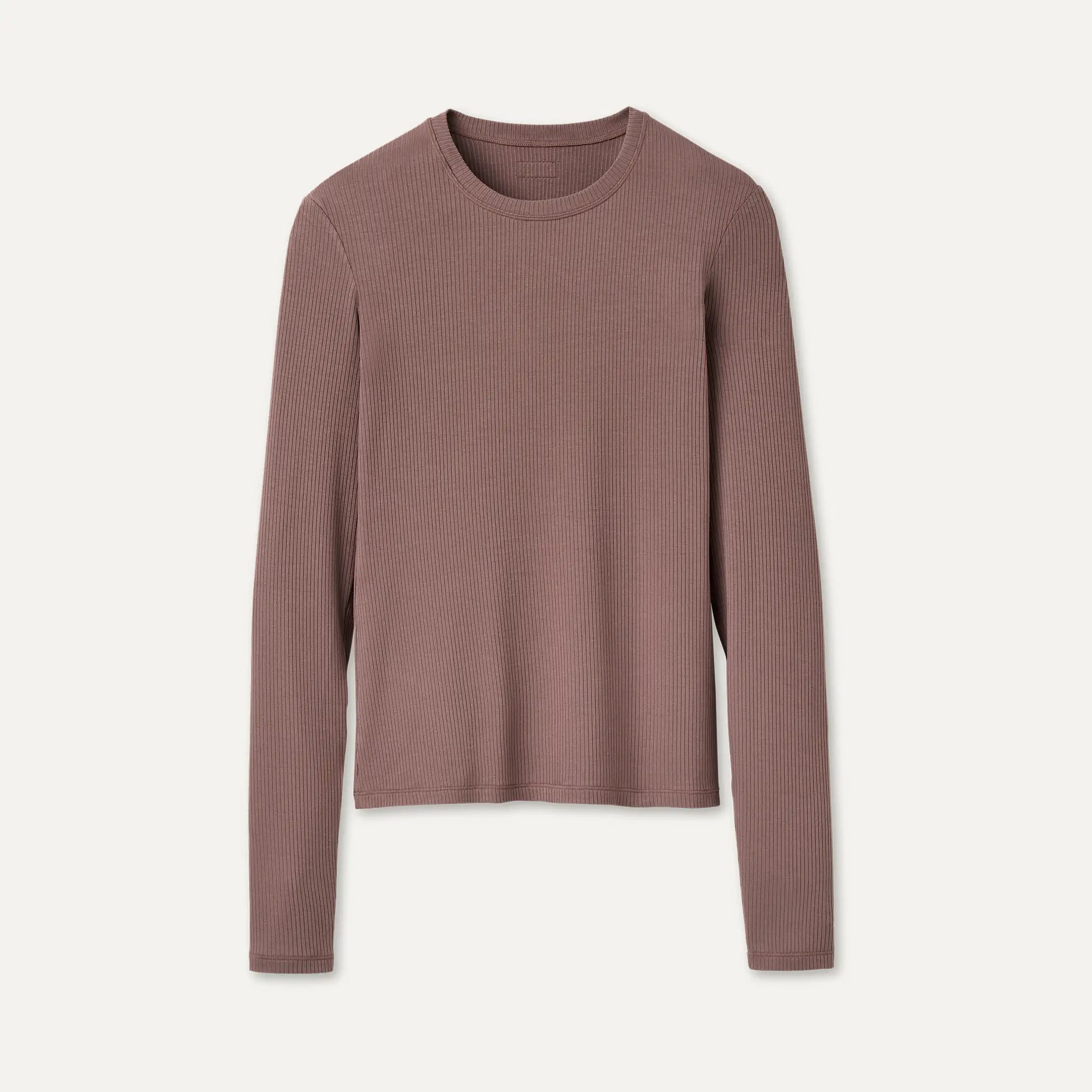 Women's Aidelene Long Sleeve Rib Tee - ALLSPICE
