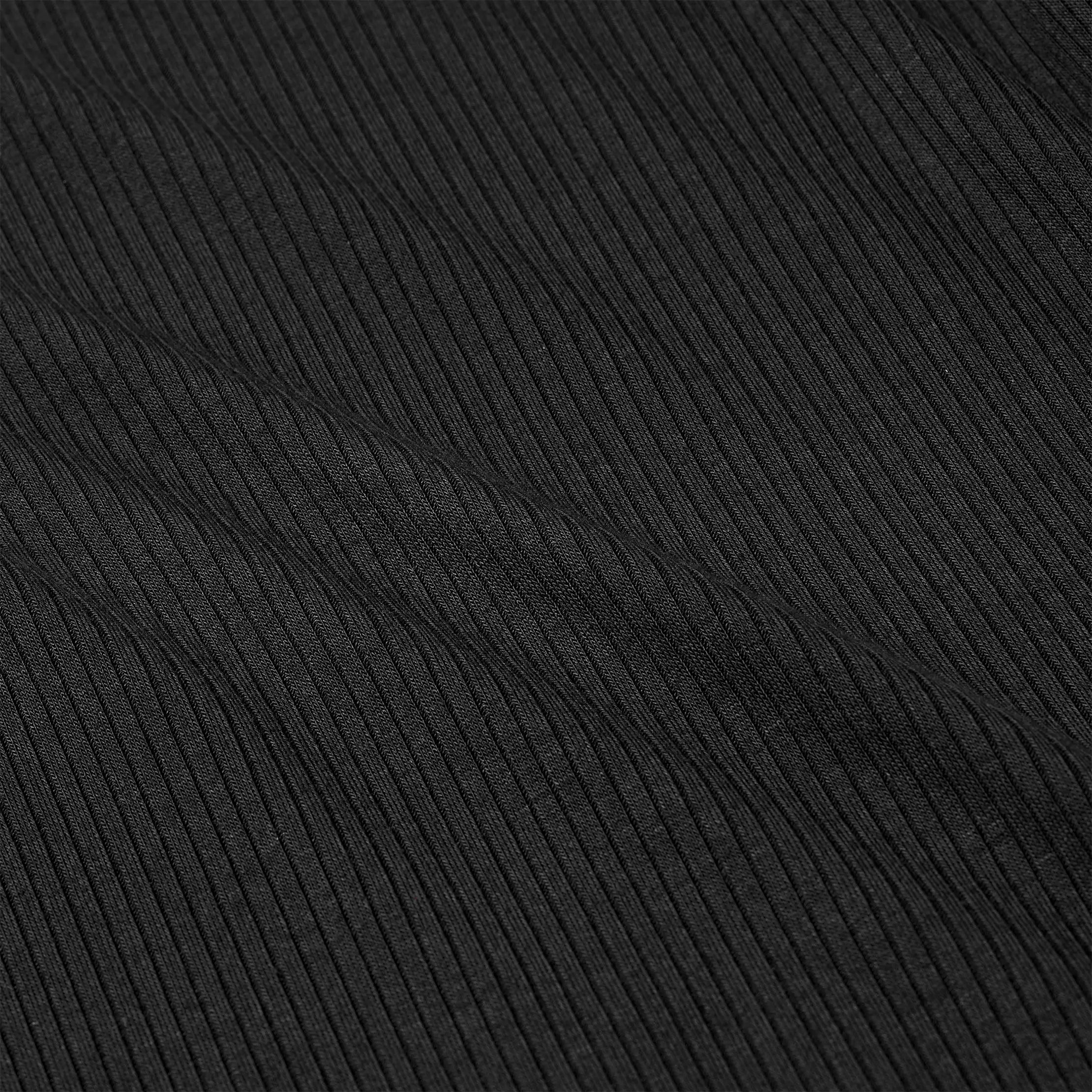 Women's Aidelene Long Sleeve Rib Tee - BLACK