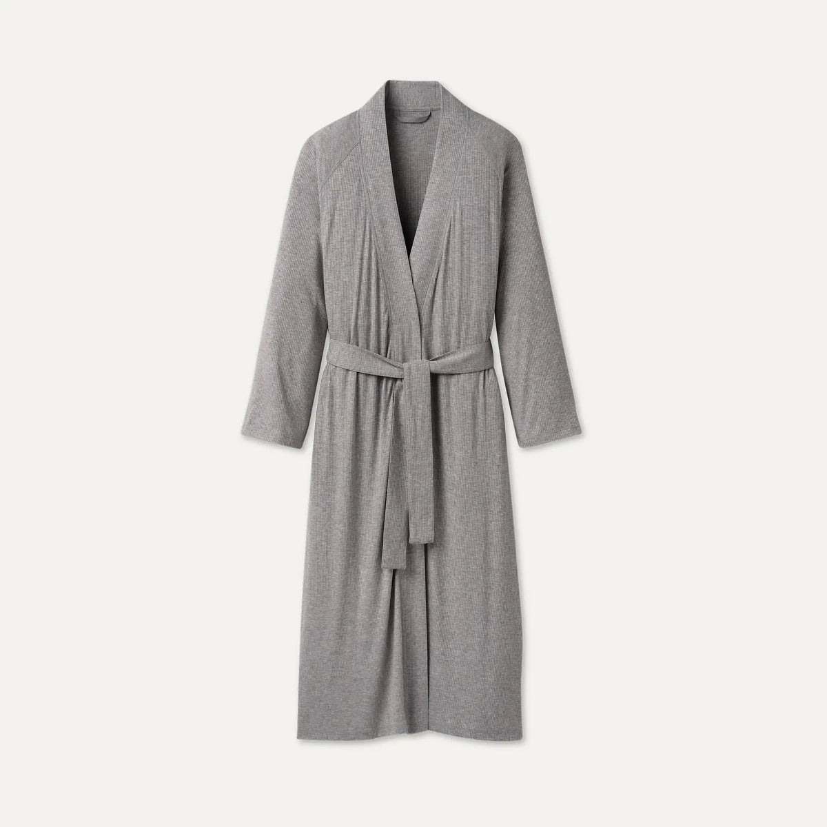 Women's Myra Rib Robe - GREY HEATHER