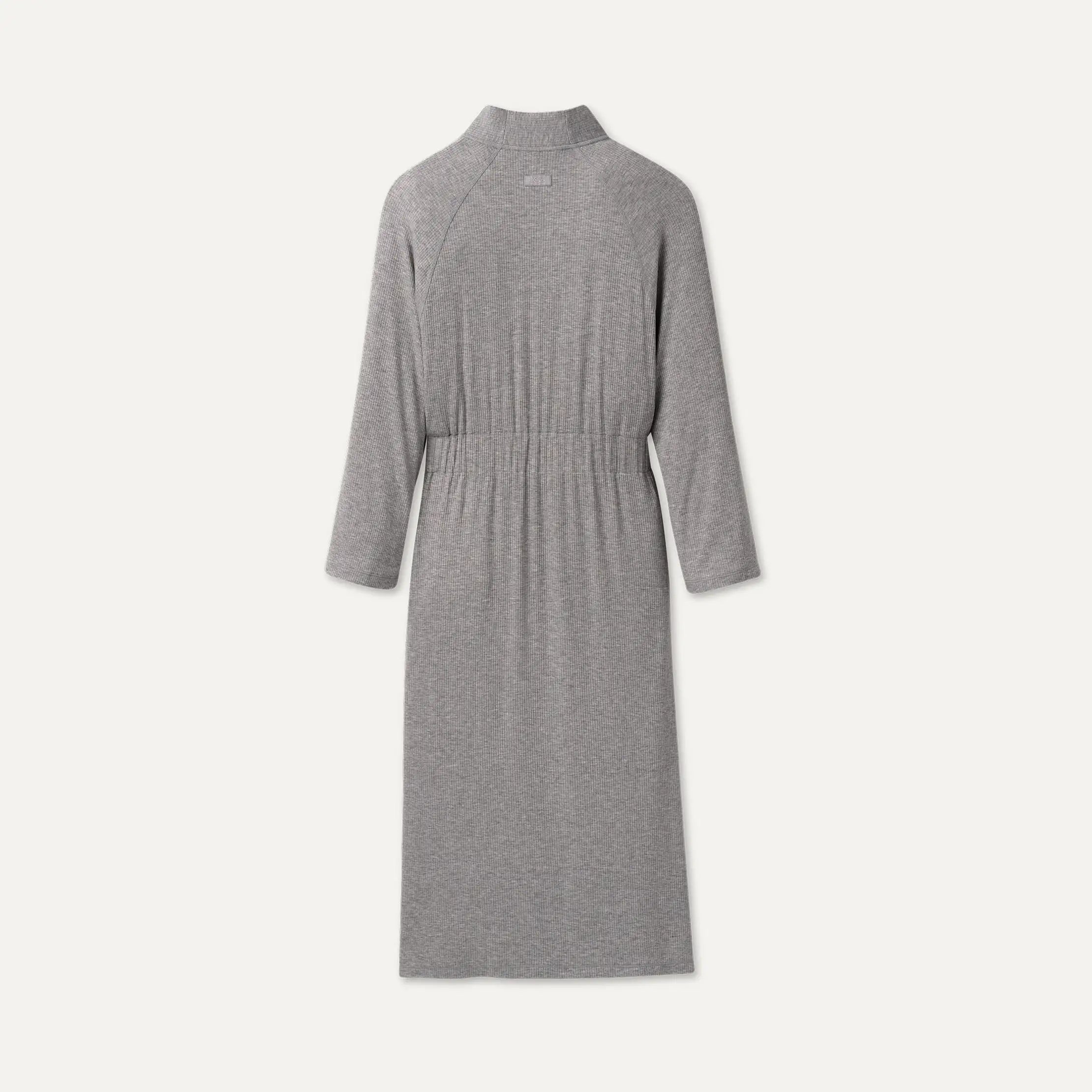 Women's Myra Rib Robe - GREY HEATHER