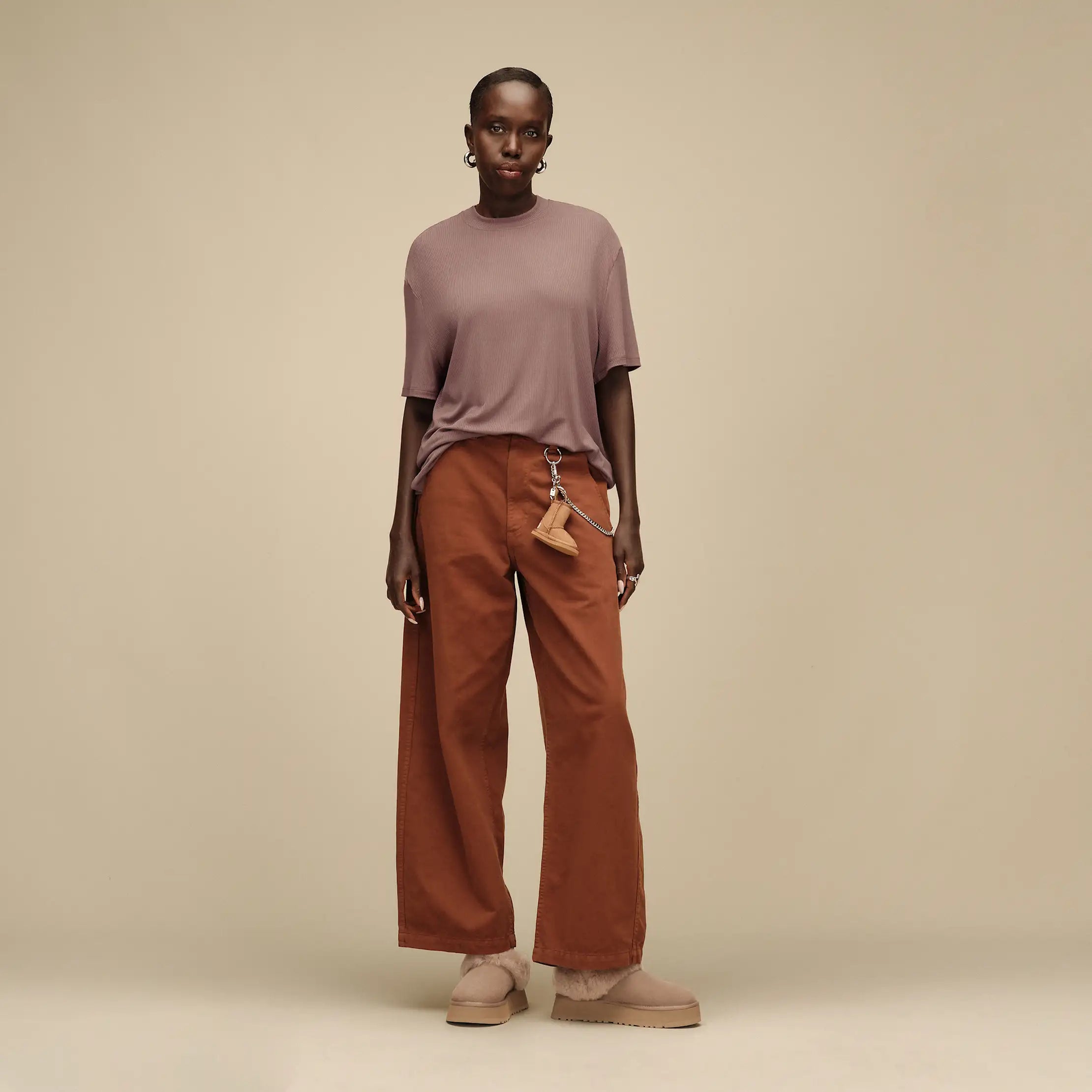 Women's Amarys Relaxed Rib Tee - ALLSPICE