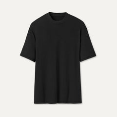 Women's Amarys Relaxed Rib Tee - BLACK