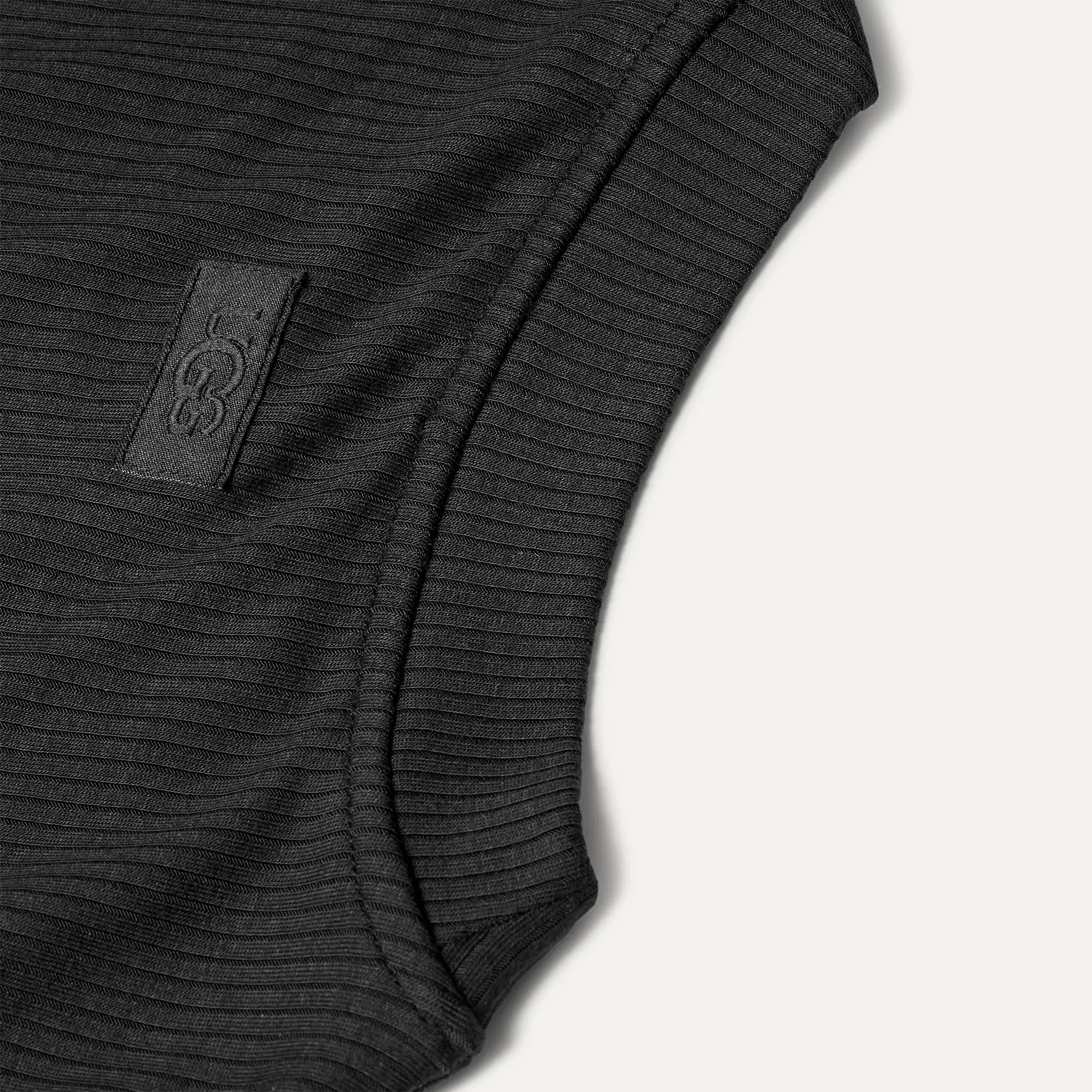 Women's Amarys Relaxed Rib Tee - BLACK