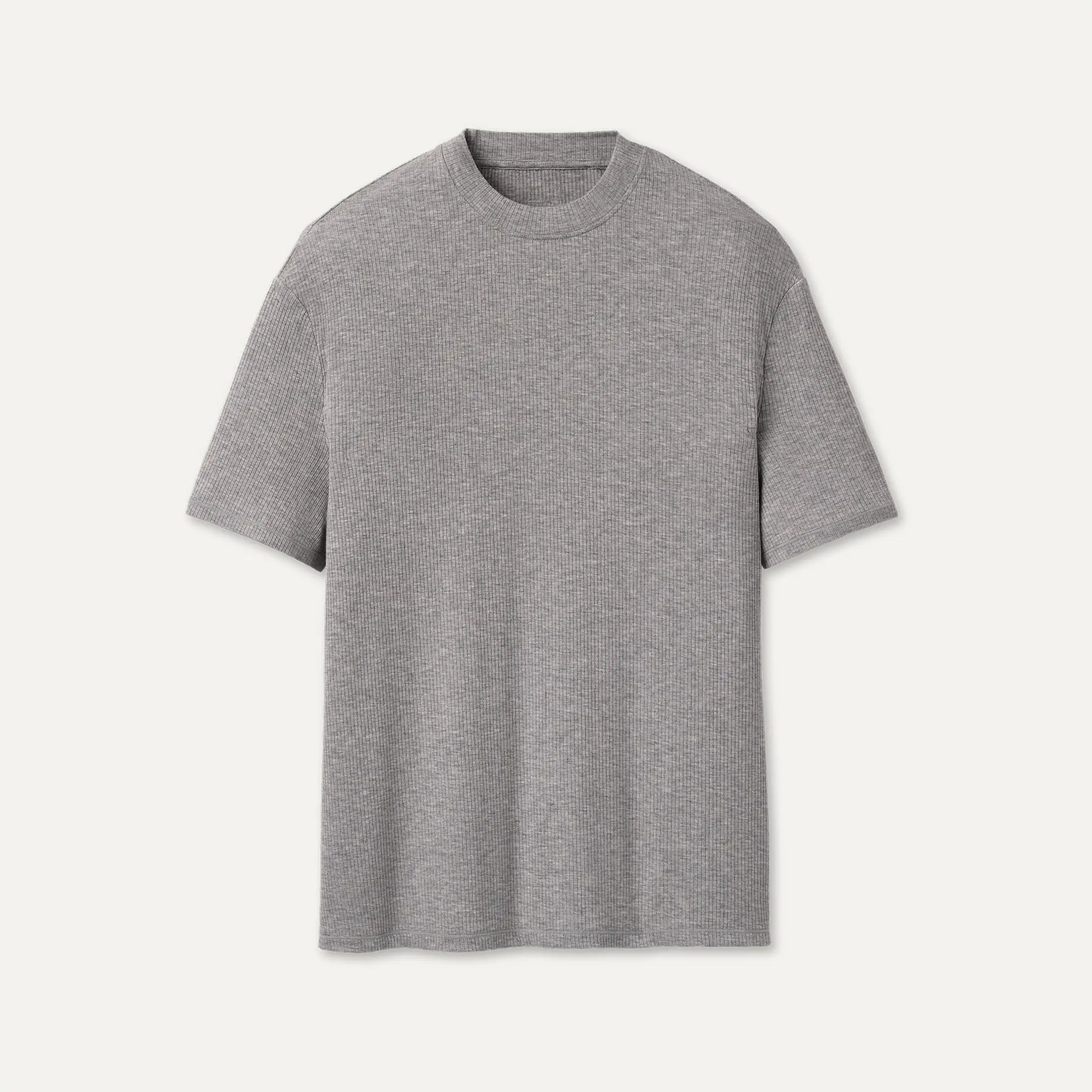 Women's Amarys Relaxed Rib Tee - GREY HEATHER