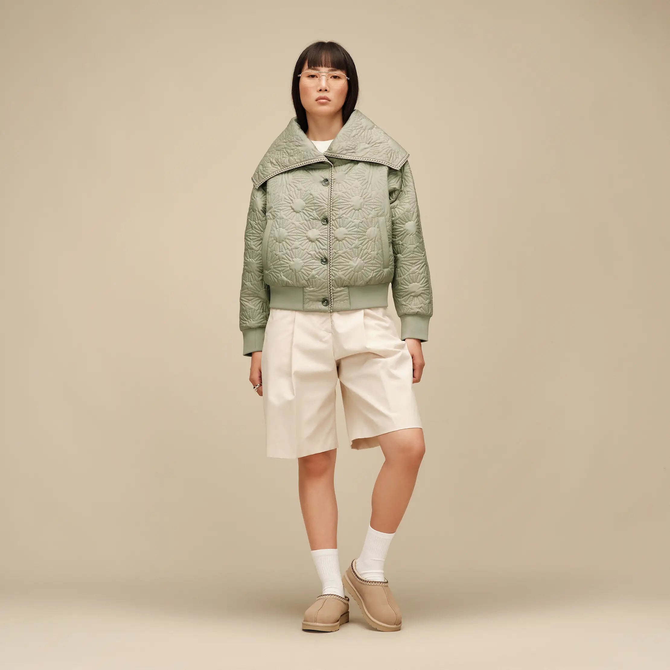 Women's Solein Oversized-Collar Jacket - VINITO