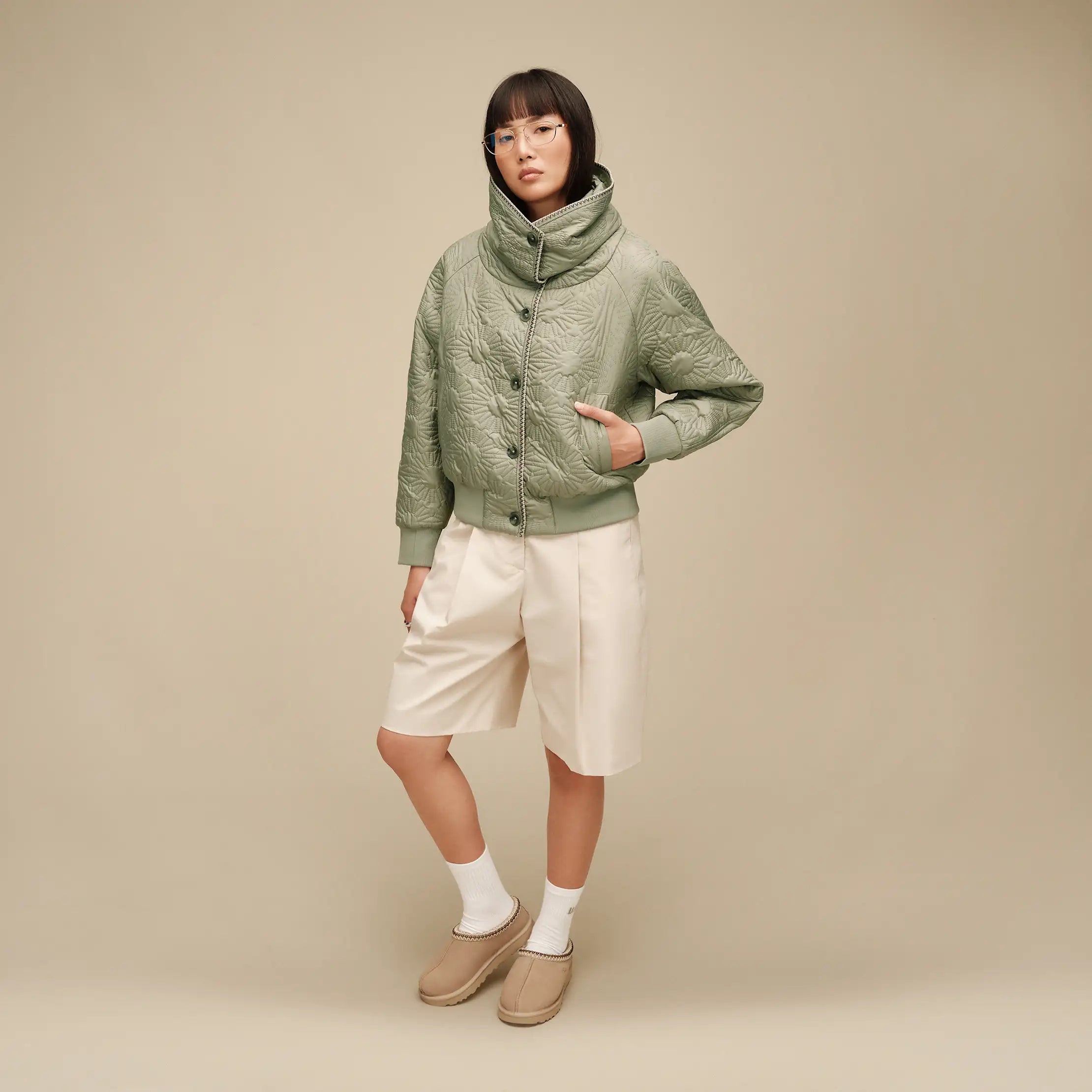 Women's Solein Oversized-Collar Jacket - VINITO