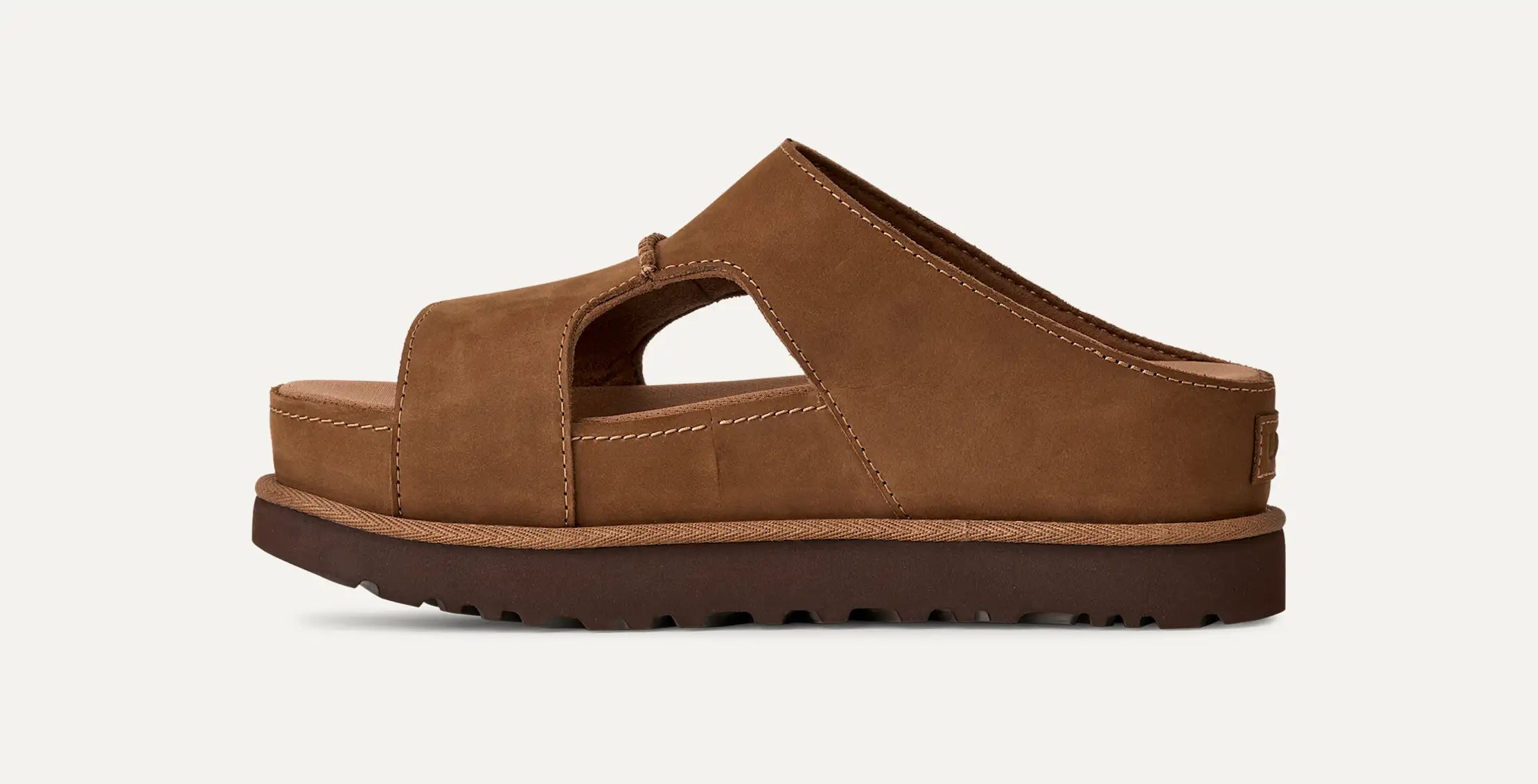 Women's Goldenstar Hi Cutout Slide - DARK CHESTNUT