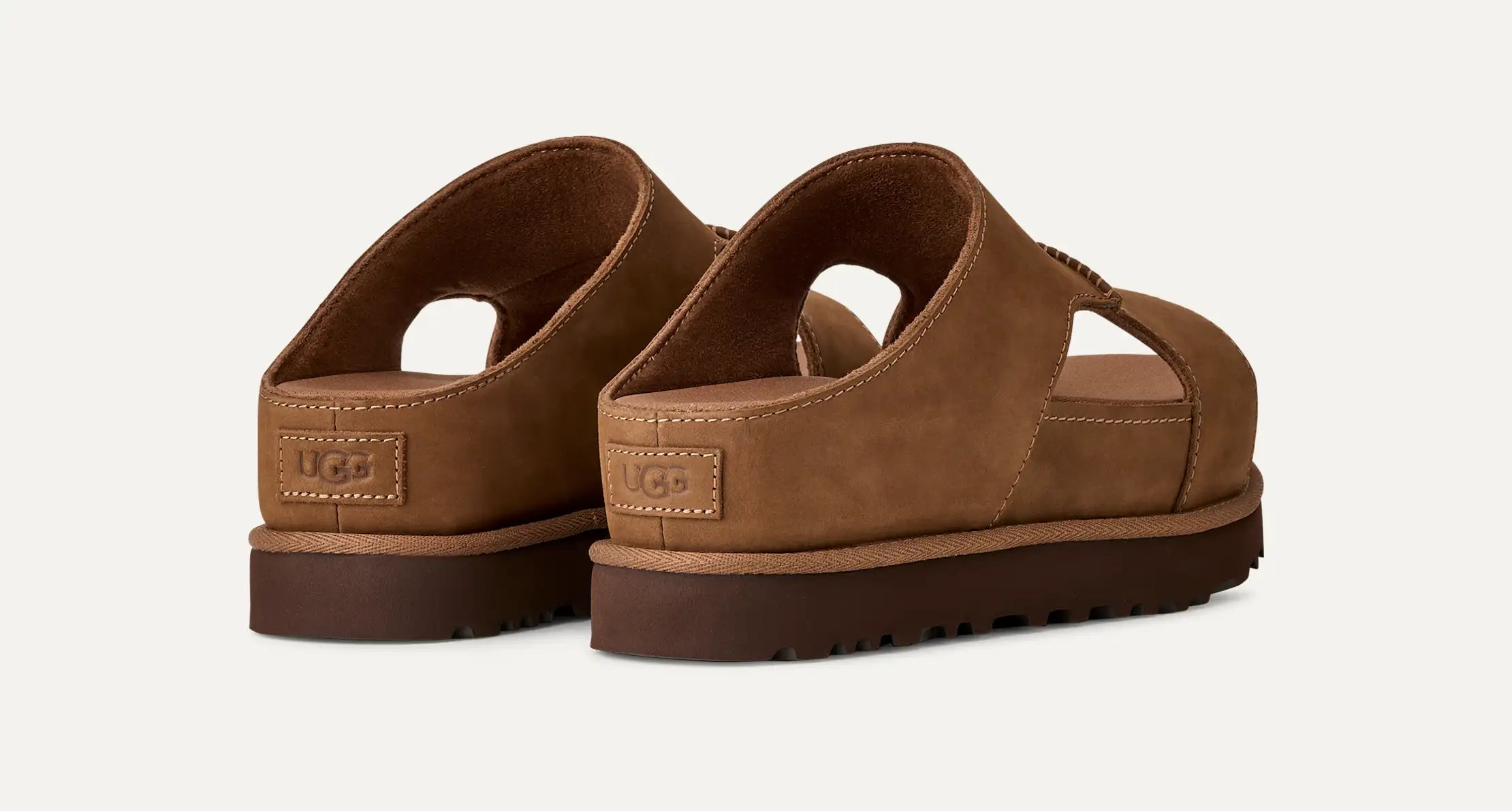 Women's Goldenstar Hi Cutout Slide - DARK CHESTNUT