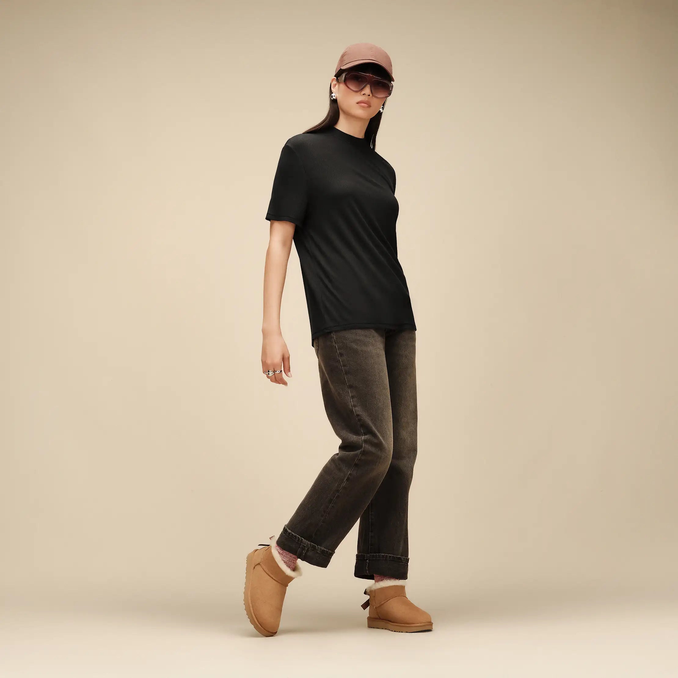 Women's Ultra Mini Bailey Bow - CHESTNUT